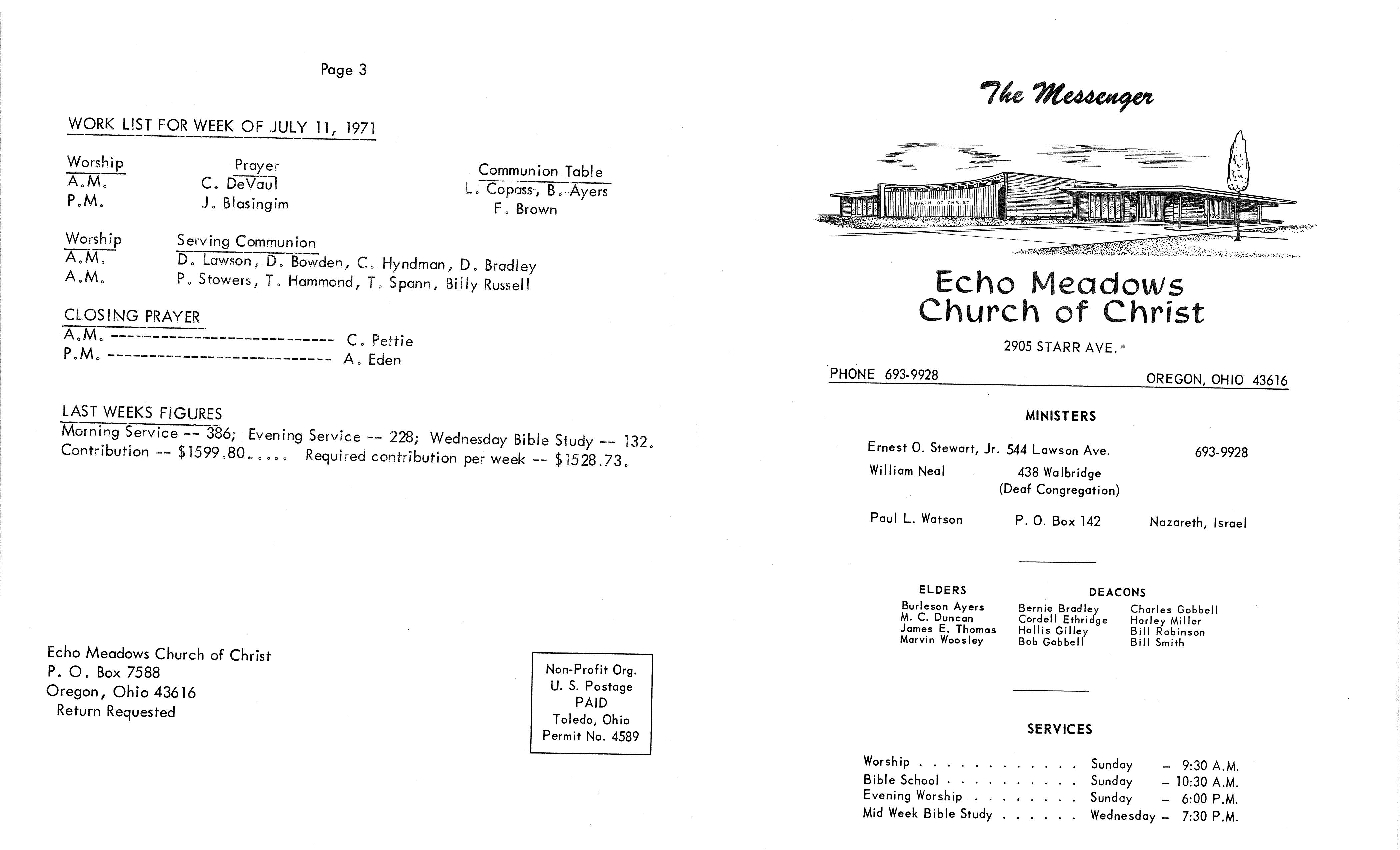 Scanned bulletin, page 1 of 1971-07-04.pdf