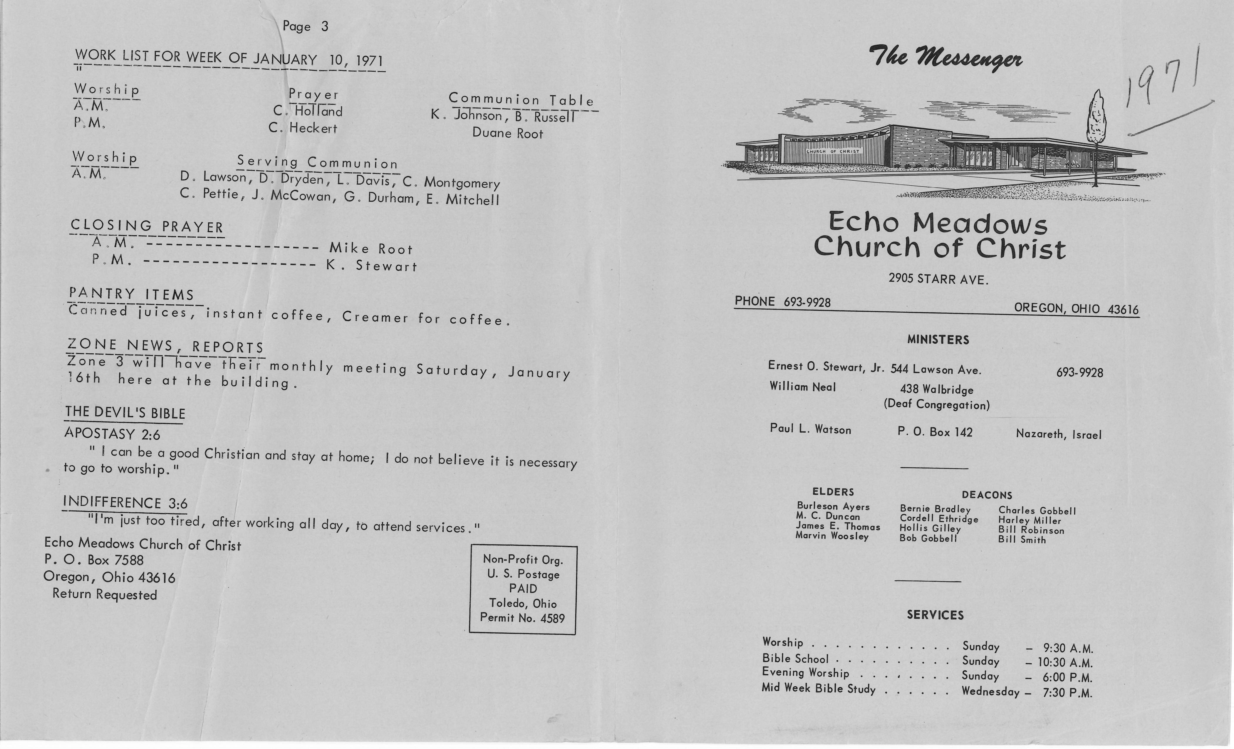 Scanned bulletin, page 1 of 1971-01-10.pdf
