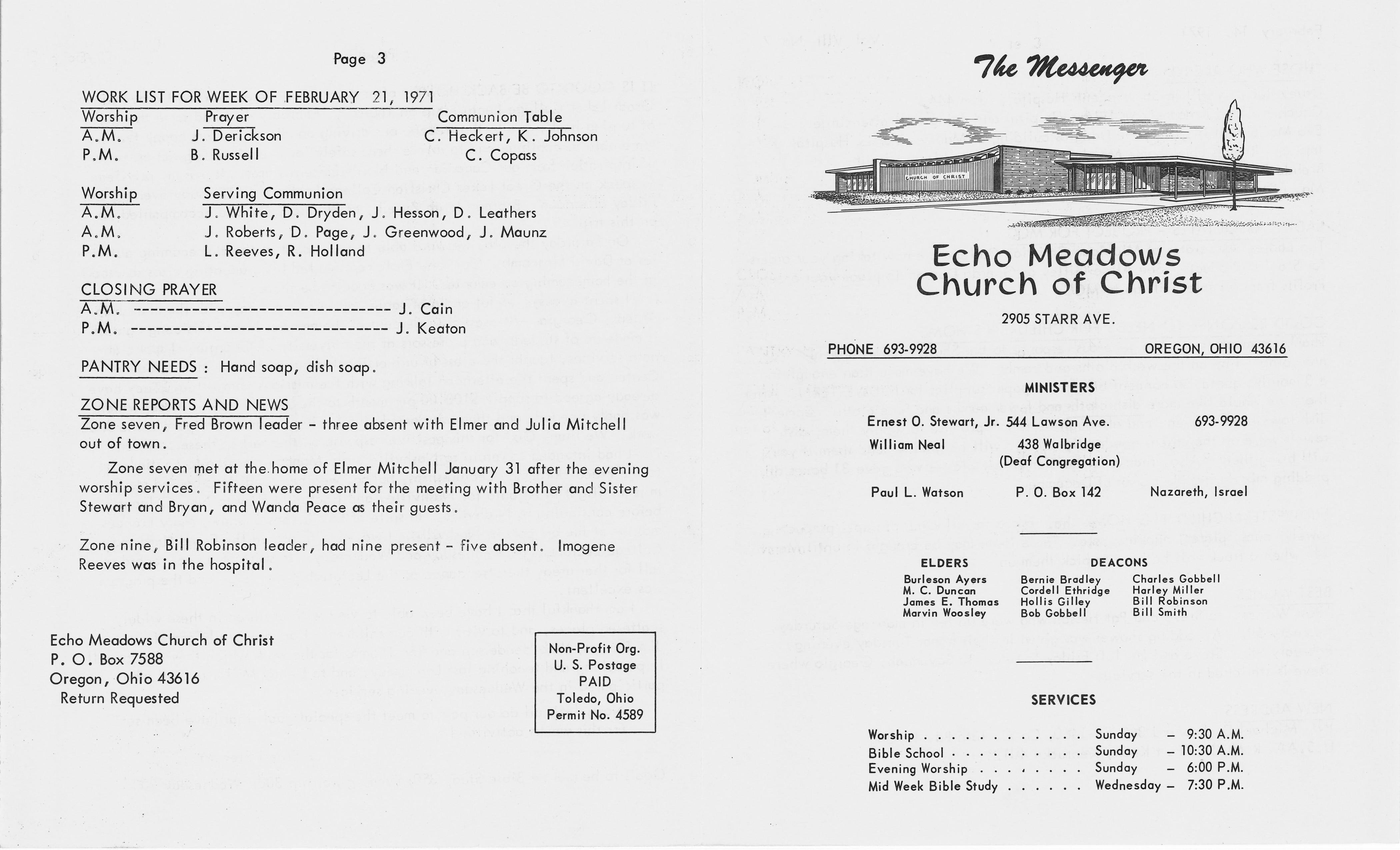 Scanned bulletin, page 1 of 1971-02-14.pdf