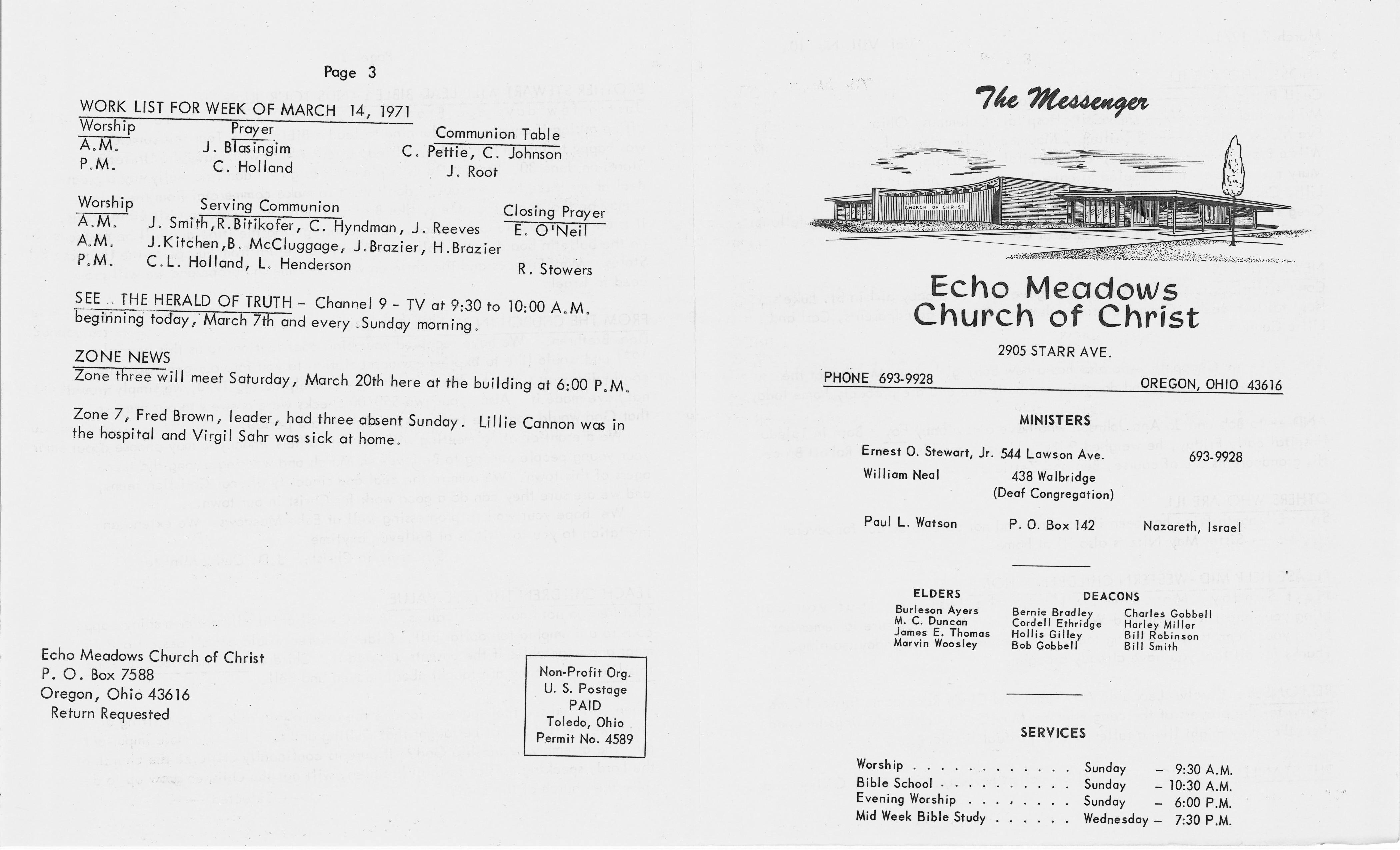 Scanned bulletin, page 1 of 1971-03-07.pdf
