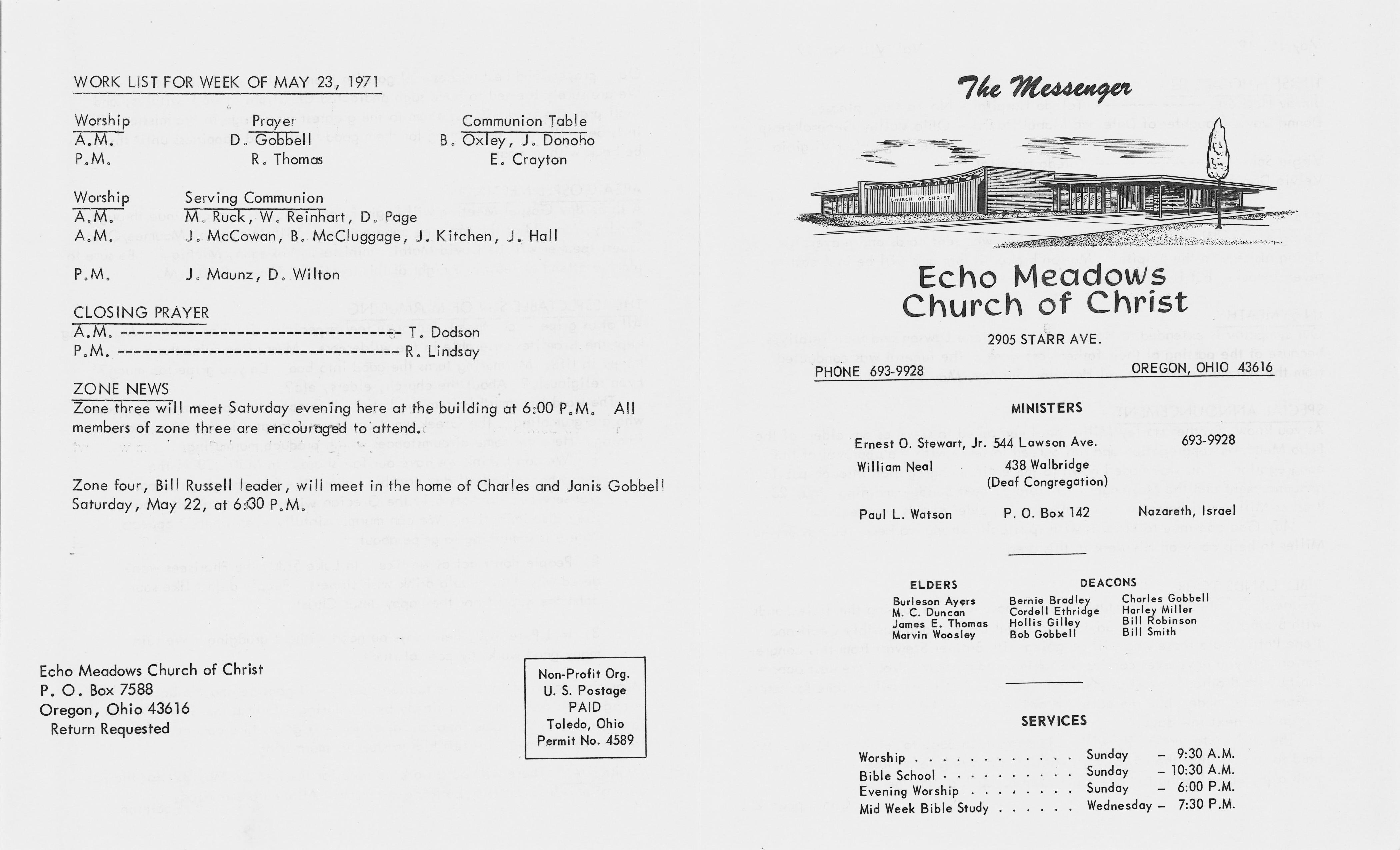 Scanned bulletin, page 1 of 1971-05-16.pdf