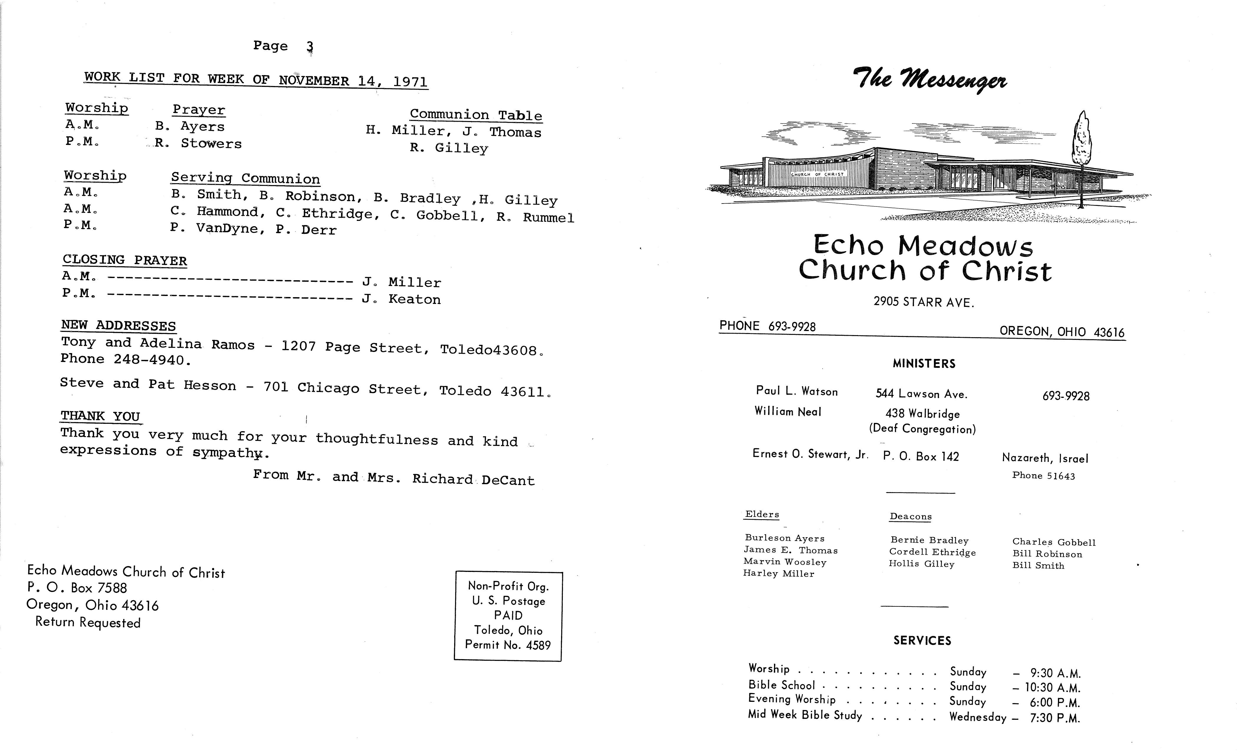 Scanned bulletin, page 1 of 1971-11-07.pdf