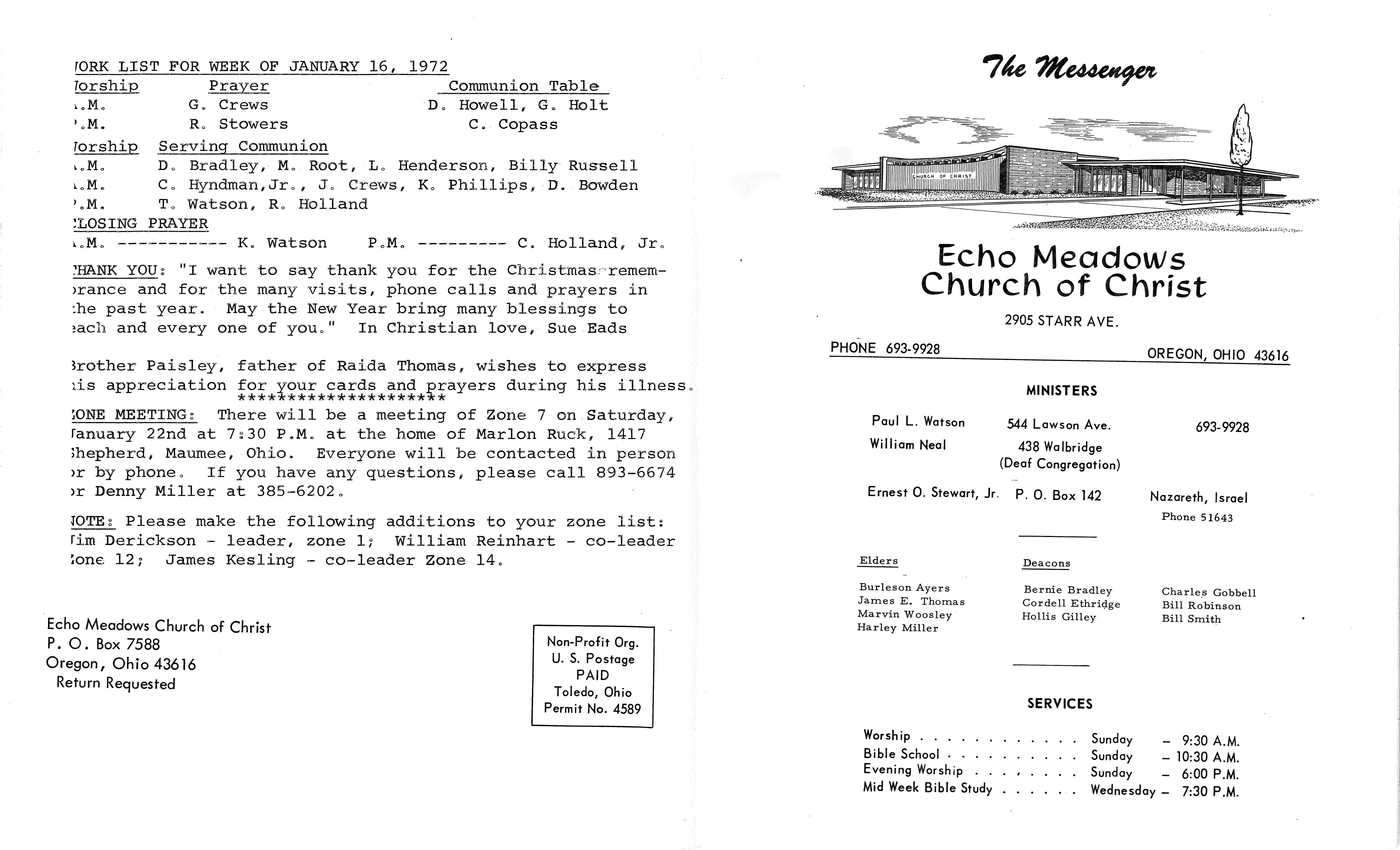 Scanned bulletin, page 1 of 1972-01-09.pdf