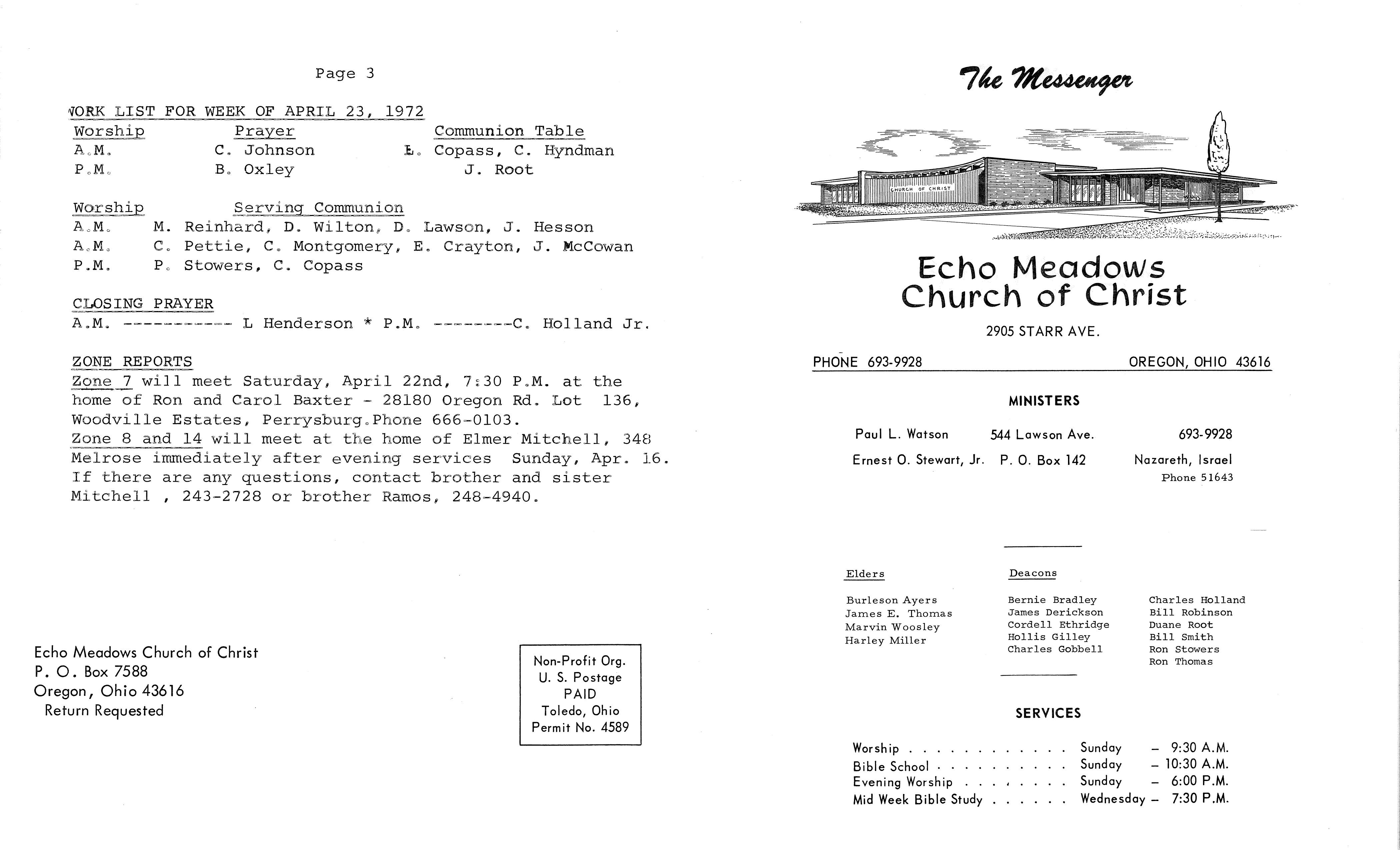Scanned bulletin, page 1 of 1972-04-16.pdf