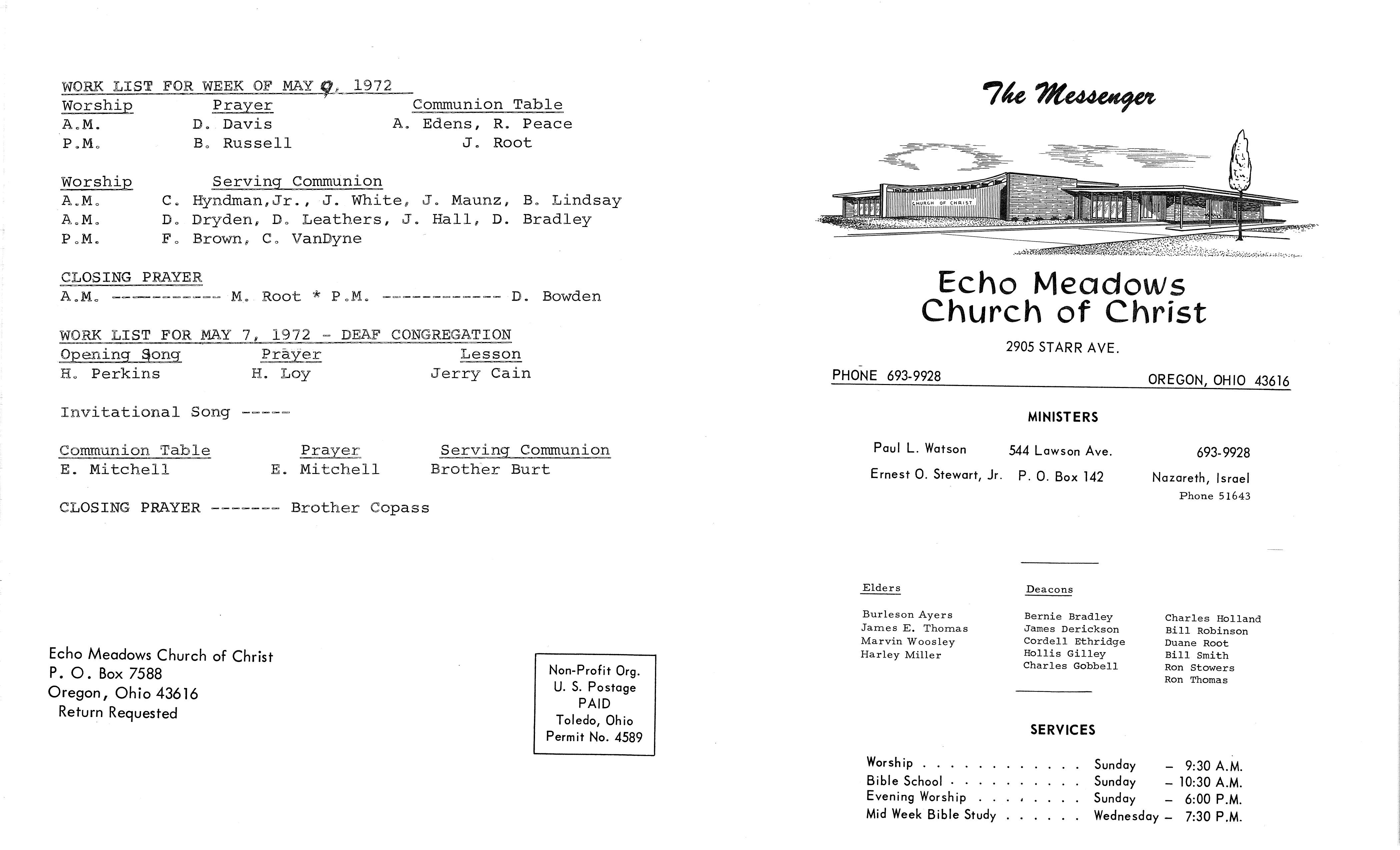 Scanned bulletin, page 1 of 1972-05-07.pdf