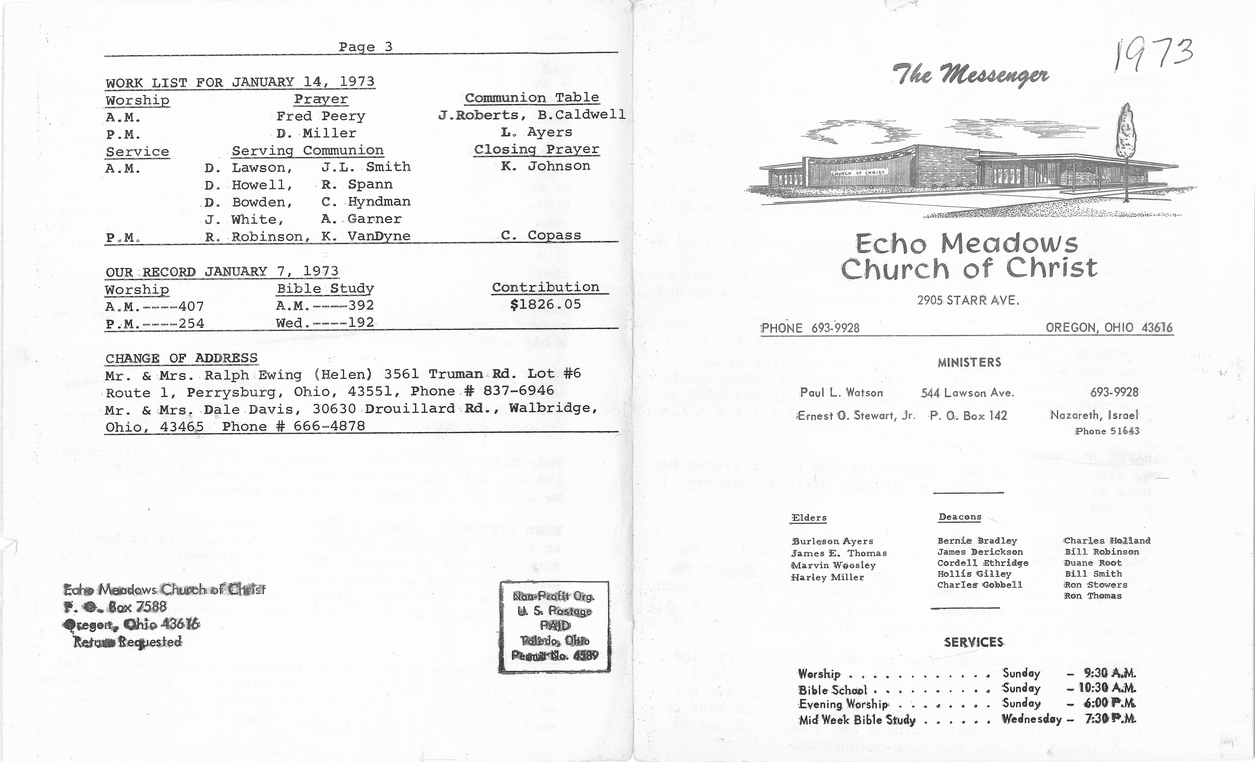Scanned bulletin, page 1 of 1973-01-14.pdf