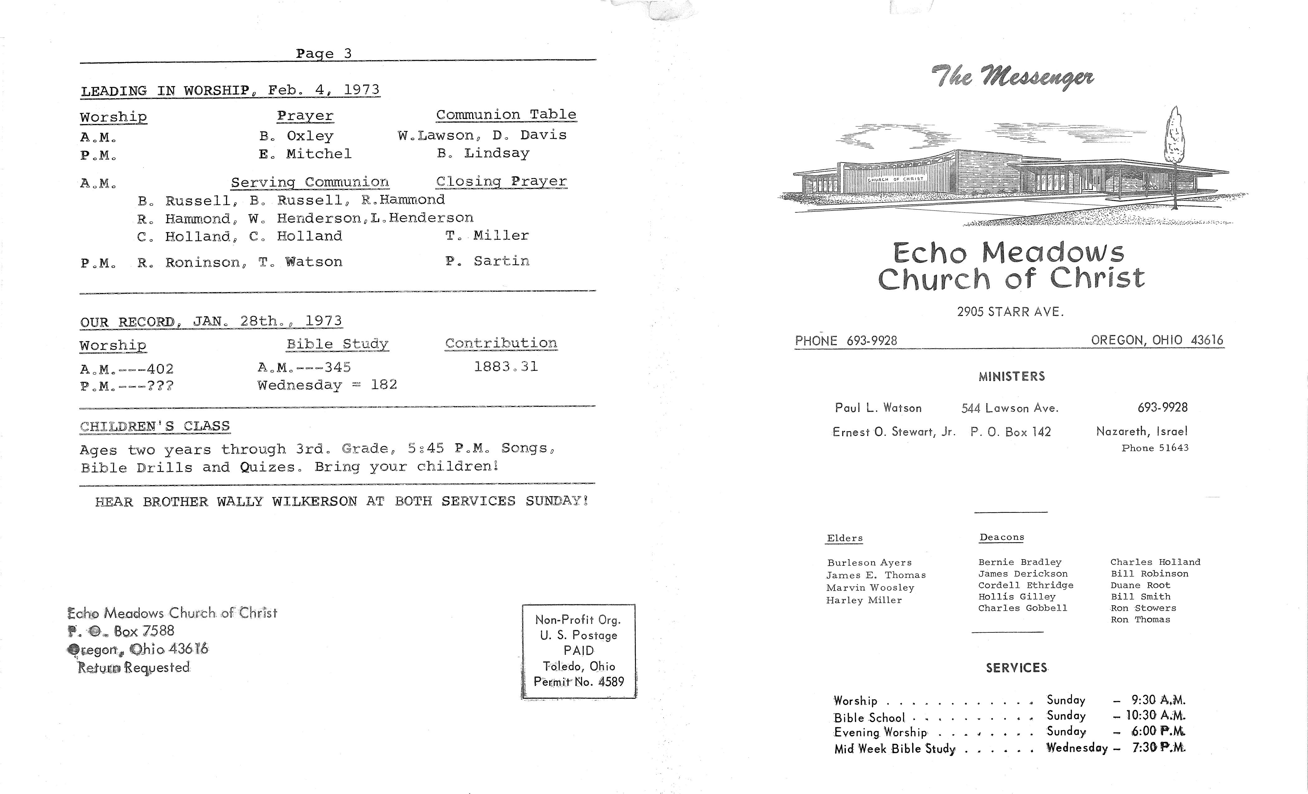Scanned bulletin, page 1 of 1973-02-04.pdf