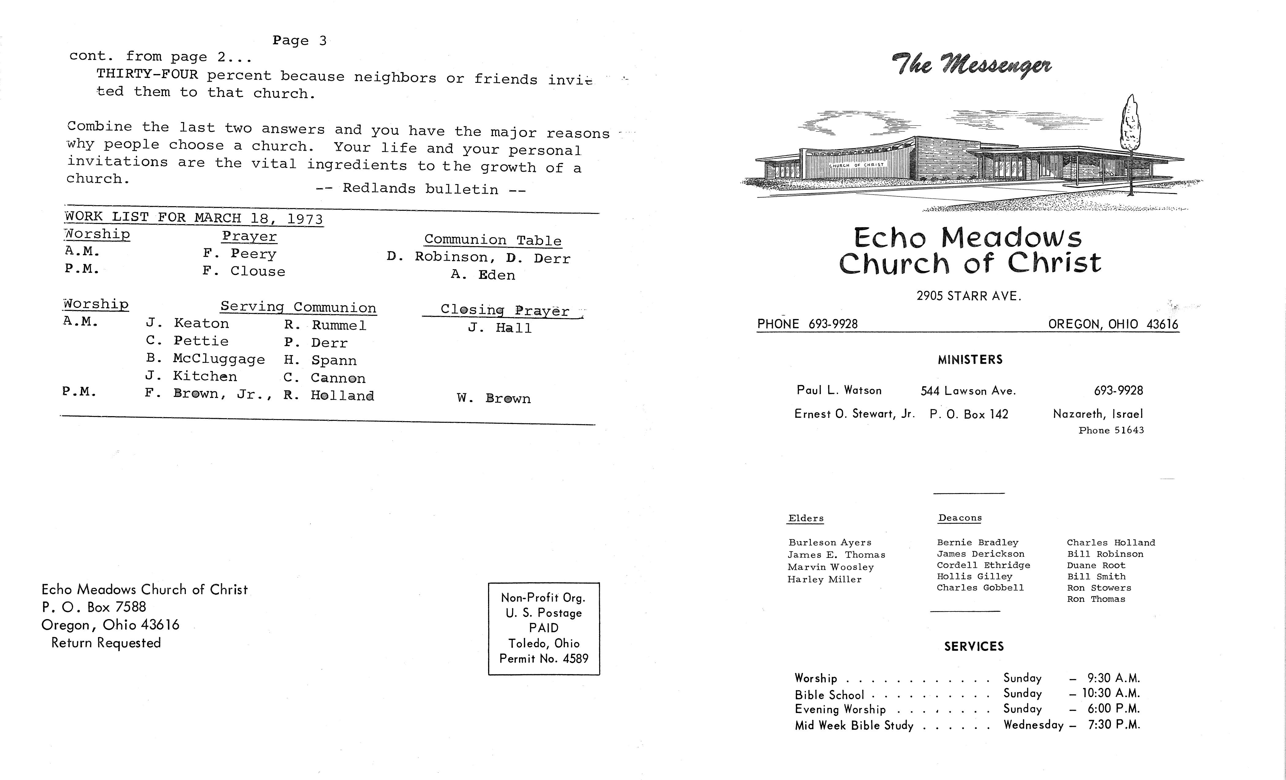 Scanned bulletin, page 1 of 1973-03-18.pdf
