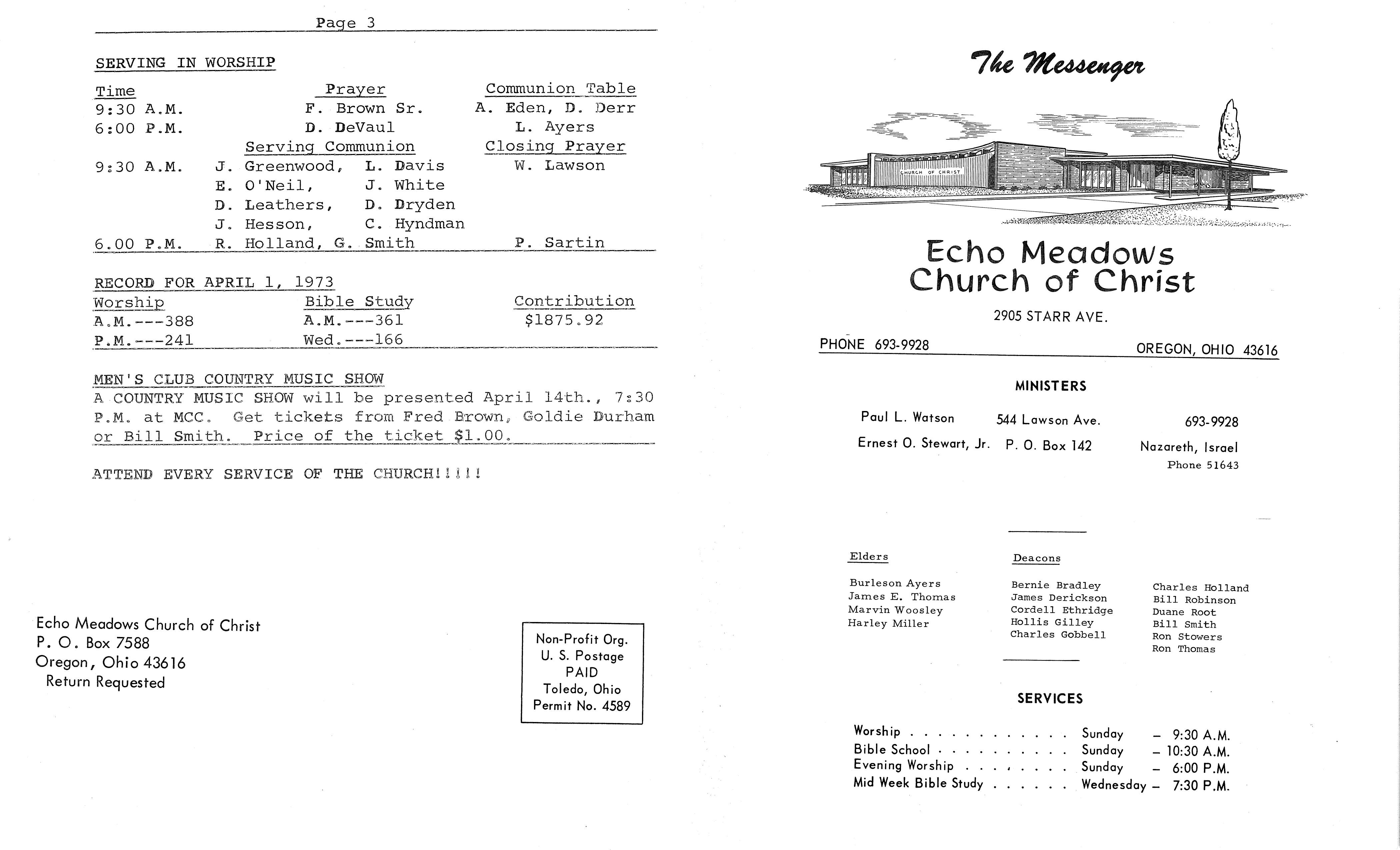 Scanned bulletin, page 1 of 1973-04-08.pdf