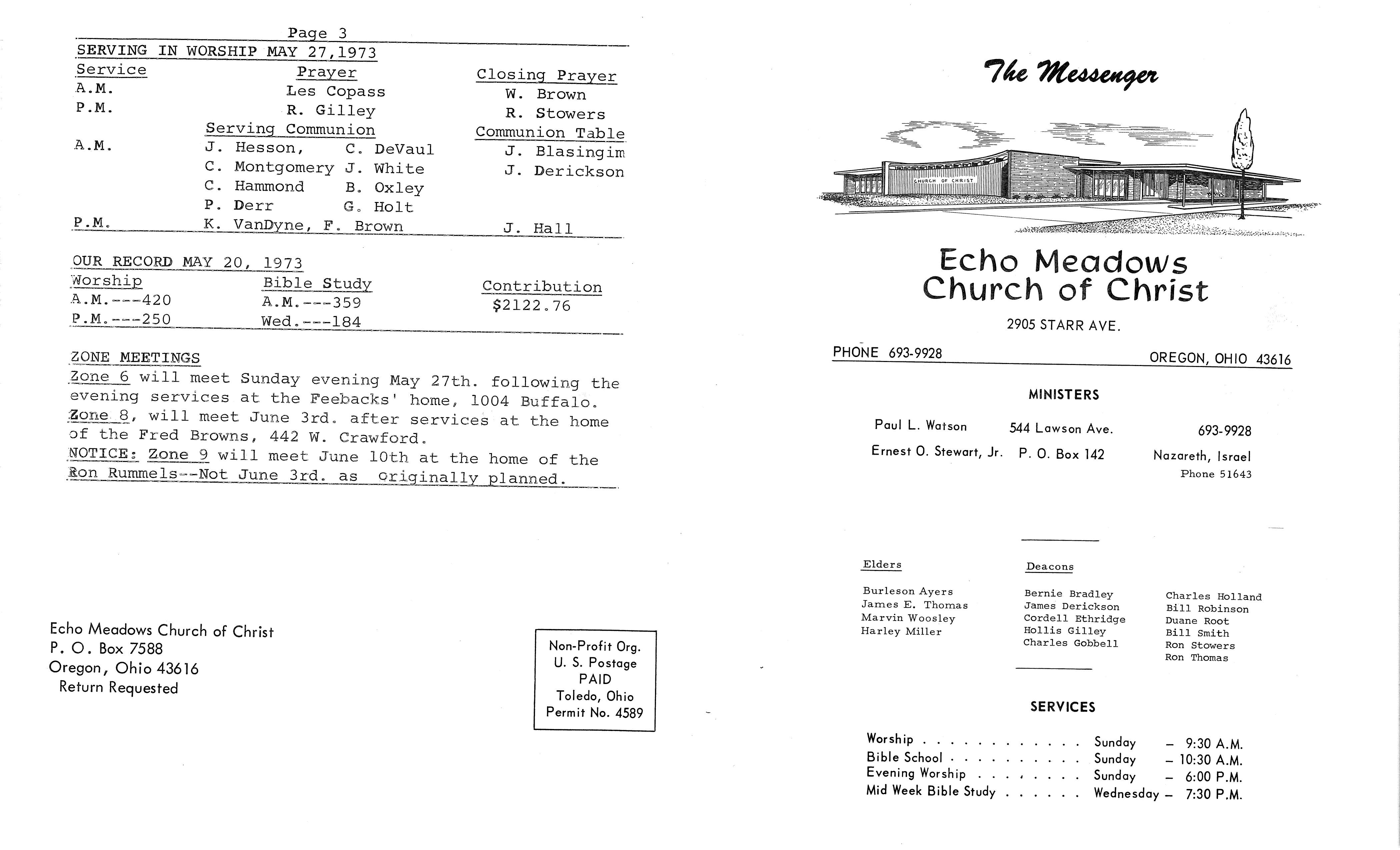Scanned bulletin, page 1 of 1973-05-27.pdf