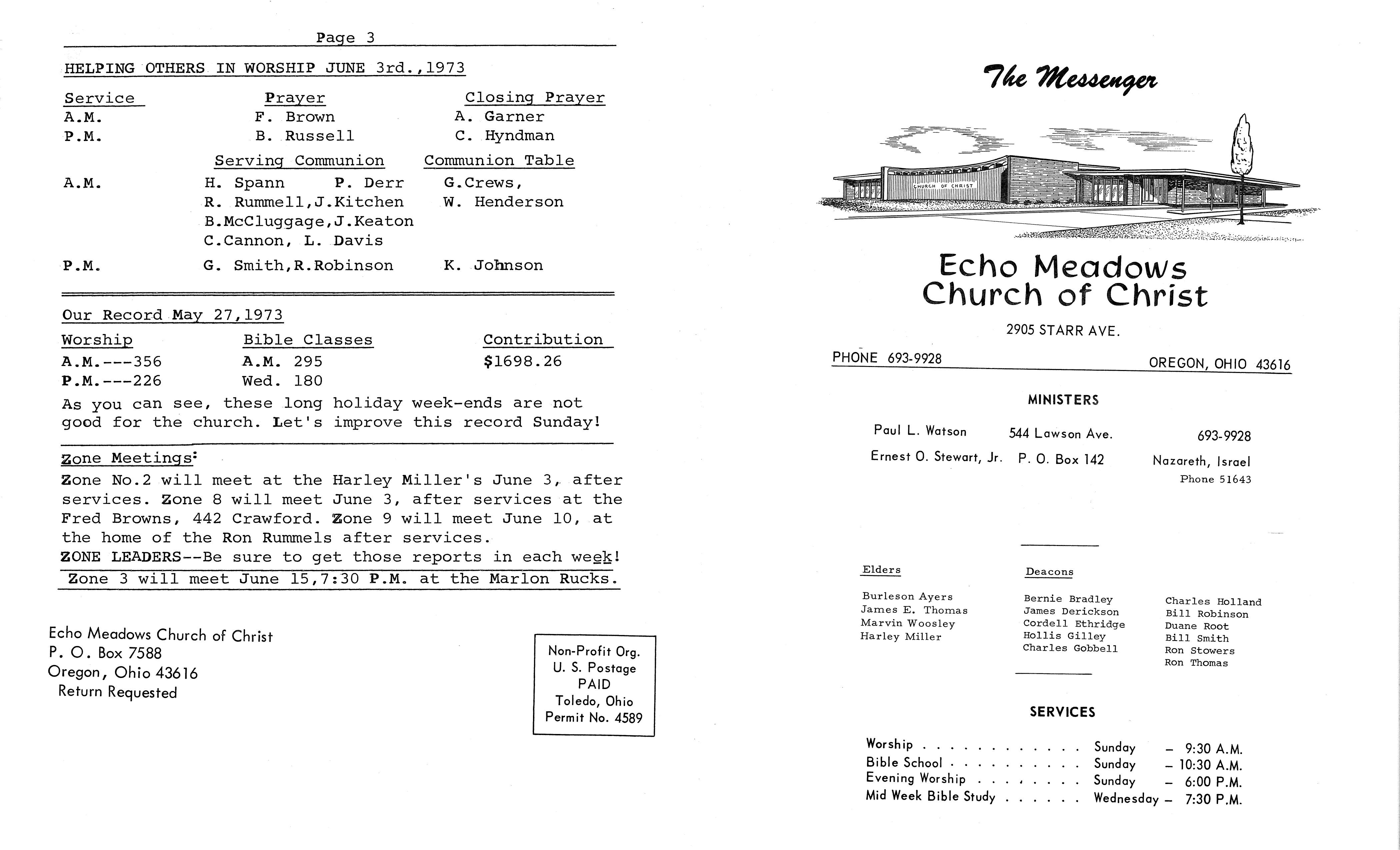 Scanned bulletin, page 1 of 1973-06-03.pdf