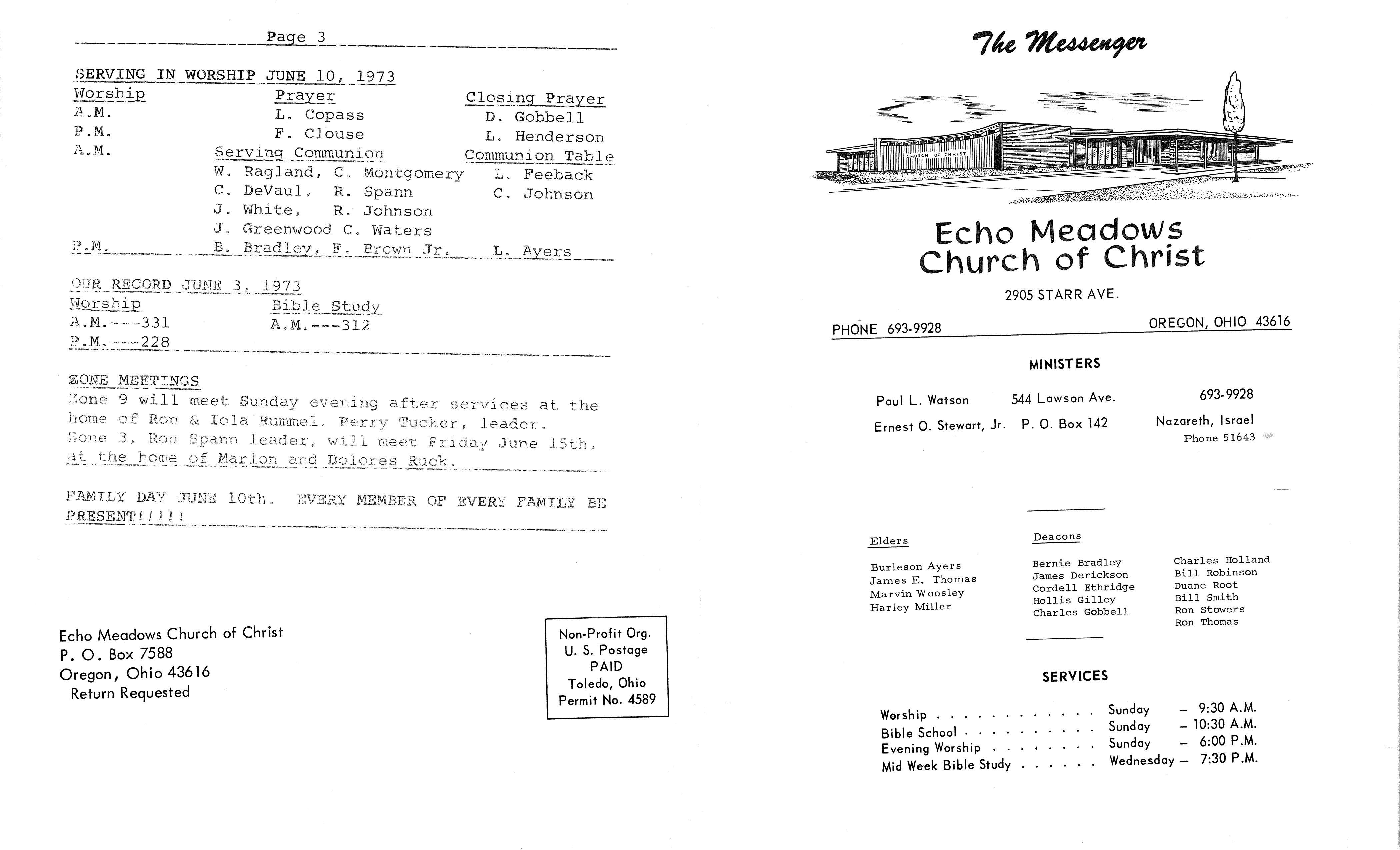 Scanned bulletin, page 1 of 1973-06-10.pdf