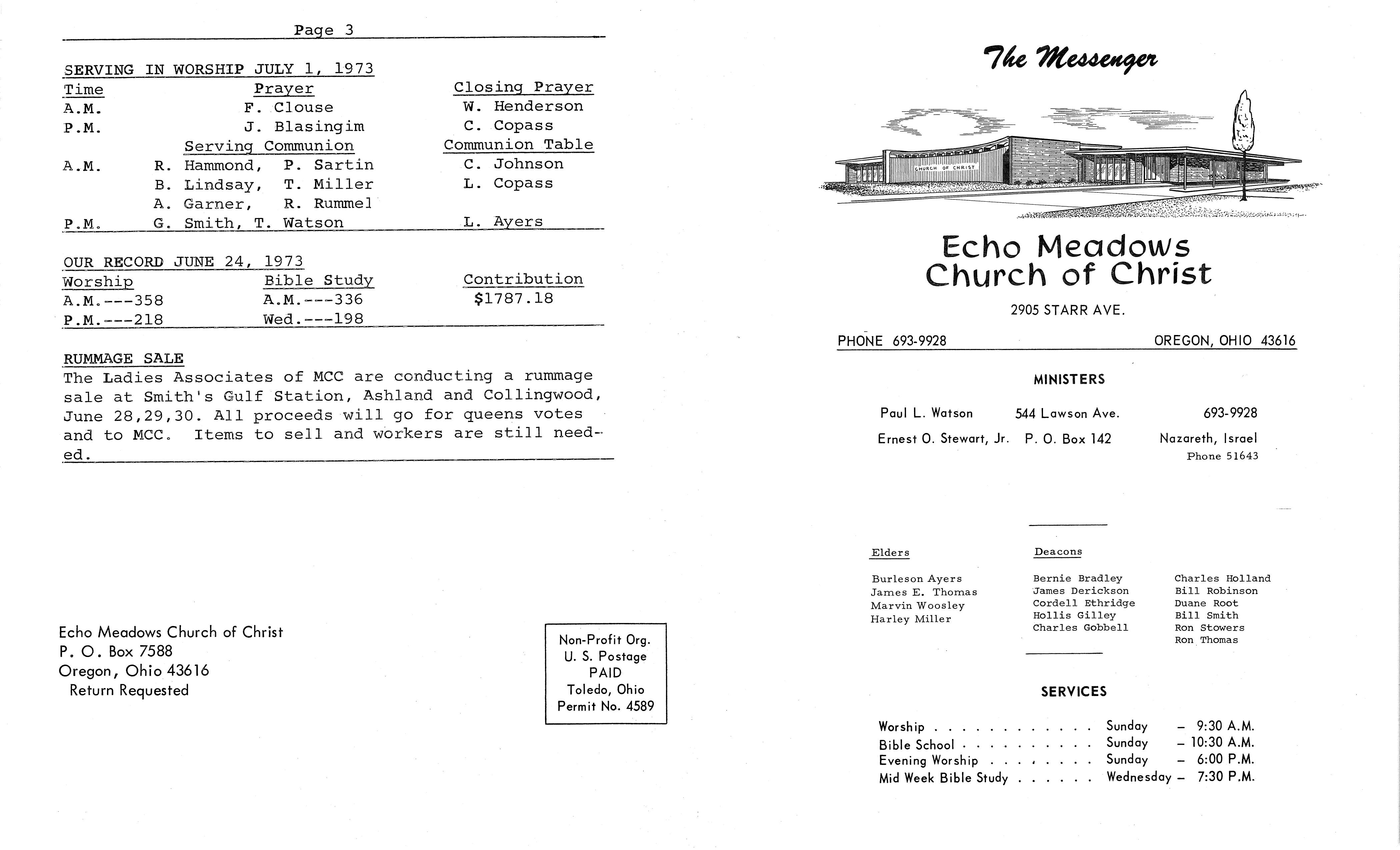 Scanned bulletin, page 1 of 1973-07-01.pdf