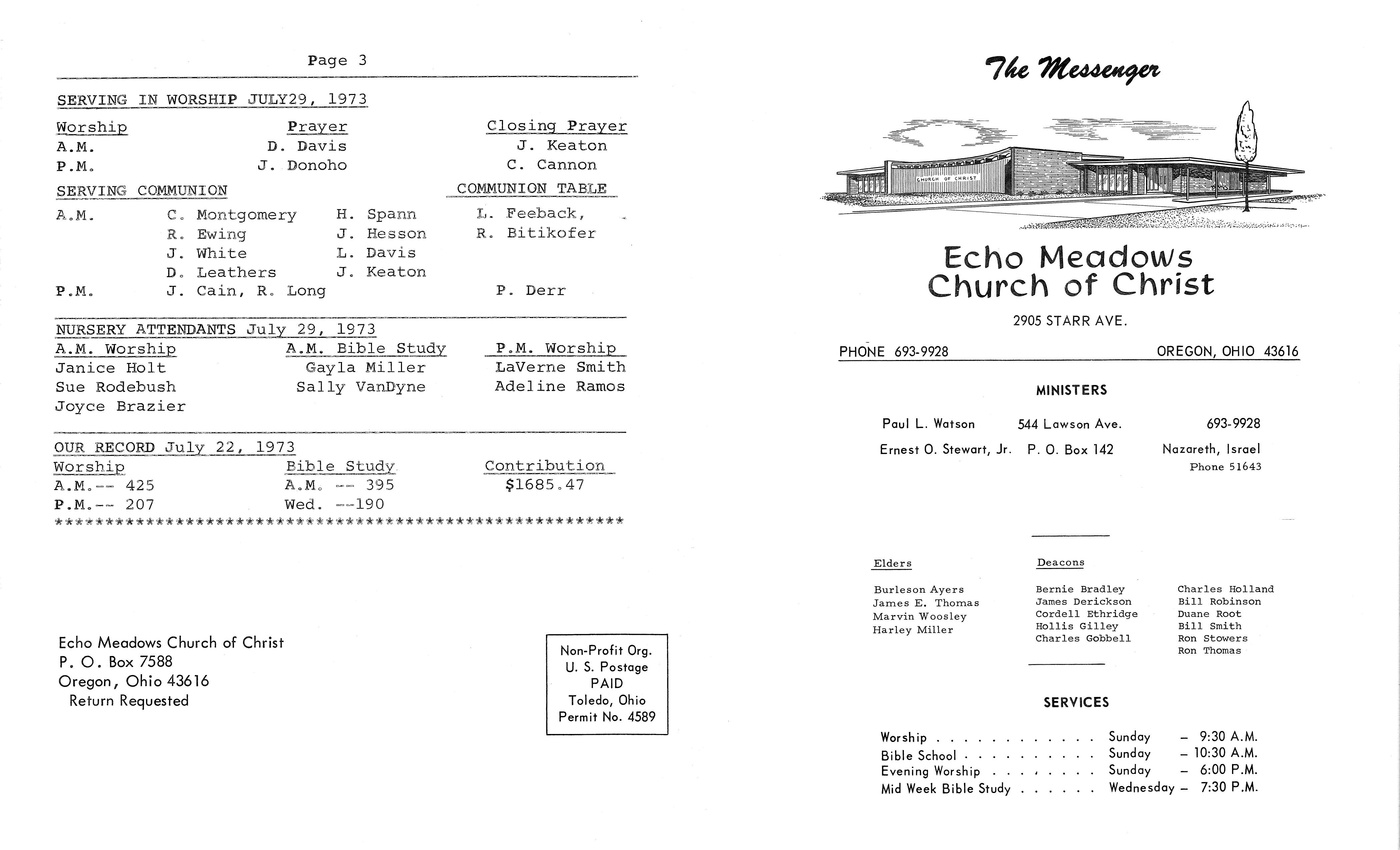 Scanned bulletin, page 1 of 1973-07-29.pdf