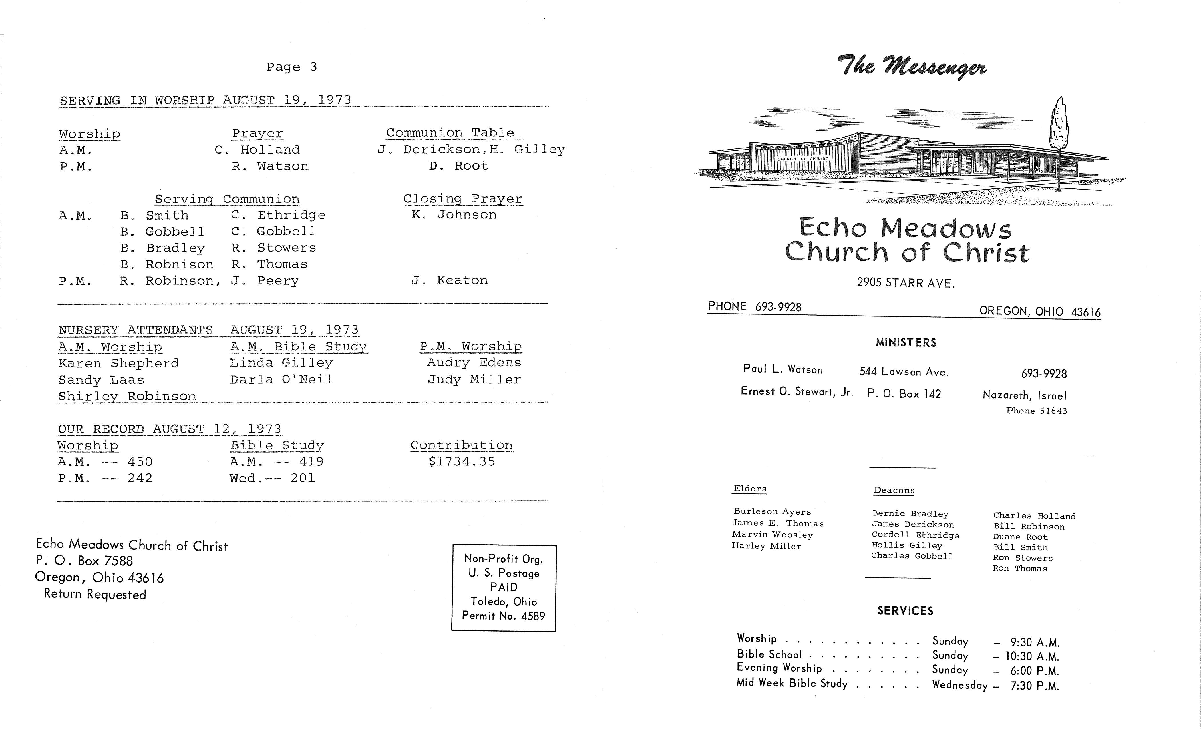 Scanned bulletin, page 1 of 1973-08-19.pdf