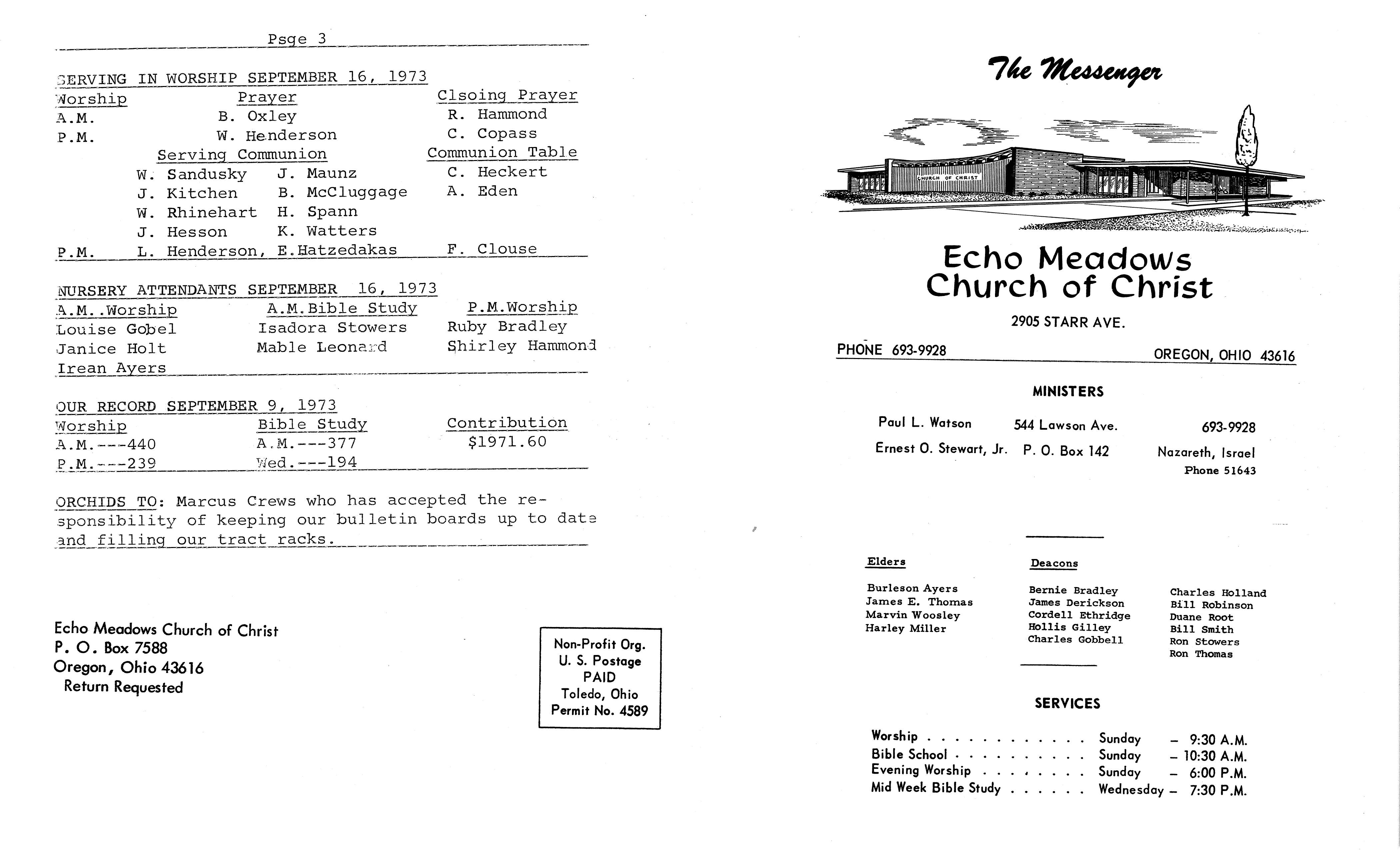 Scanned bulletin, page 1 of 1973-09-16.pdf
