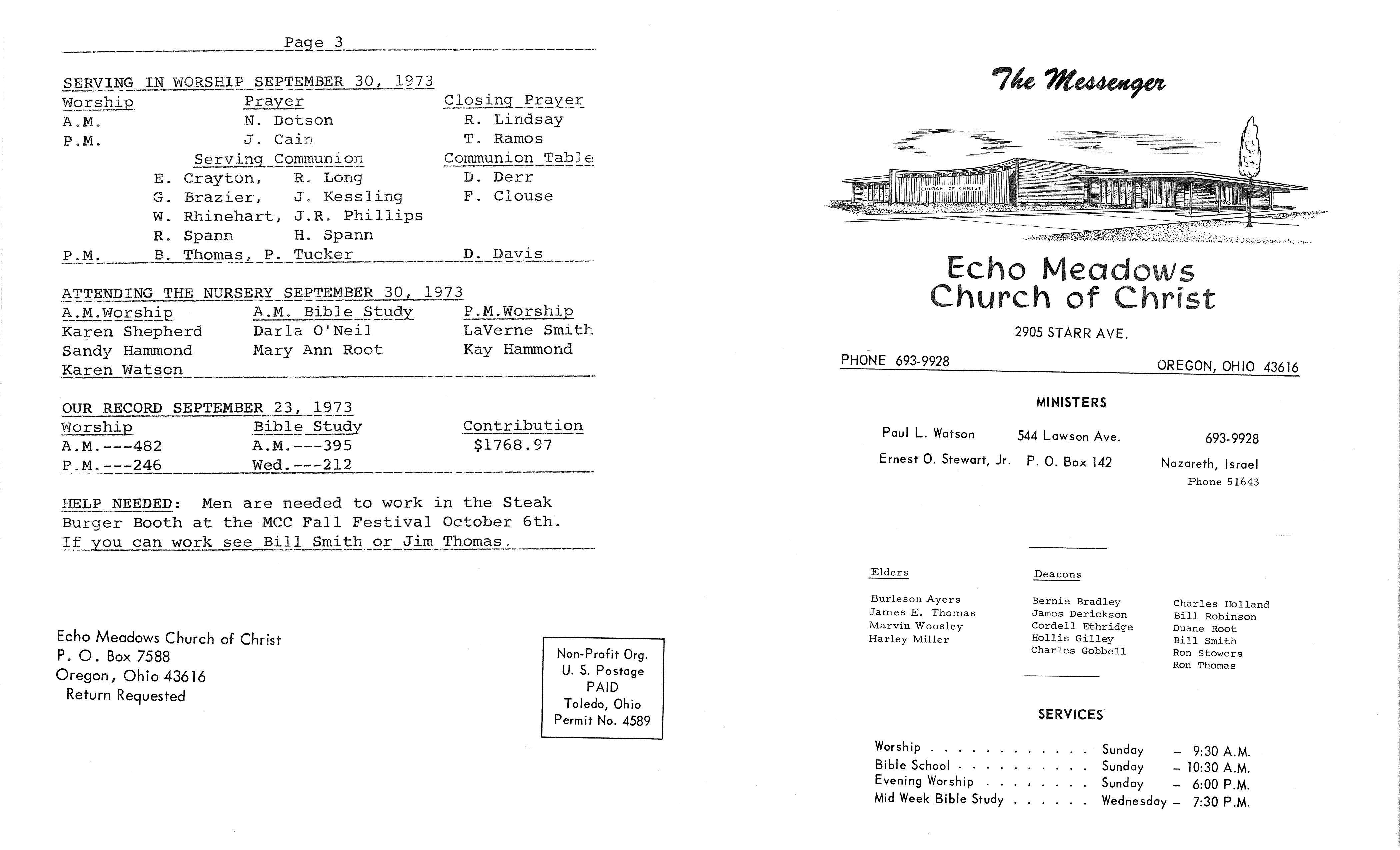 Scanned bulletin, page 1 of 1973-09-30.pdf