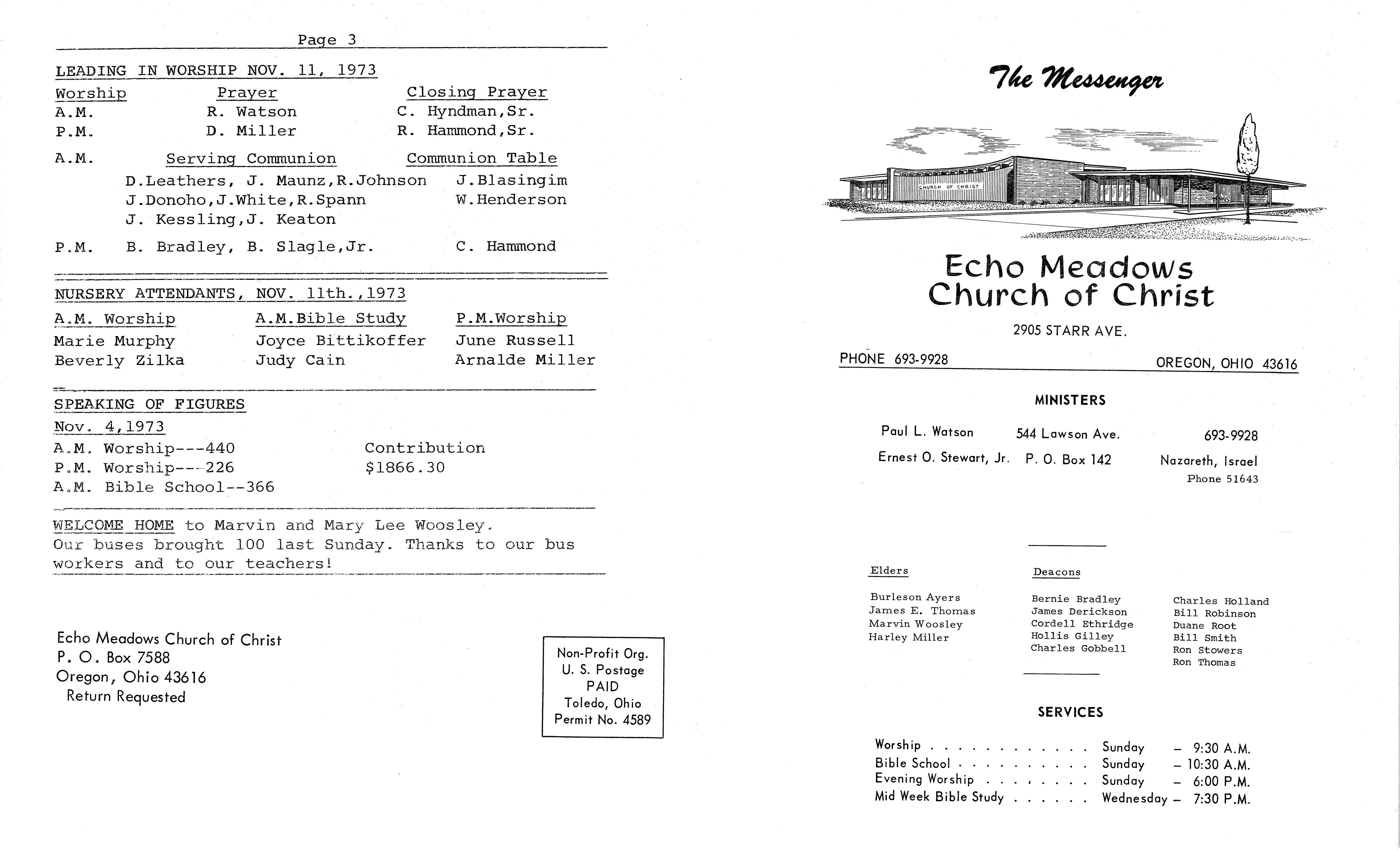 Scanned bulletin, page 1 of 1973-11-11.pdf