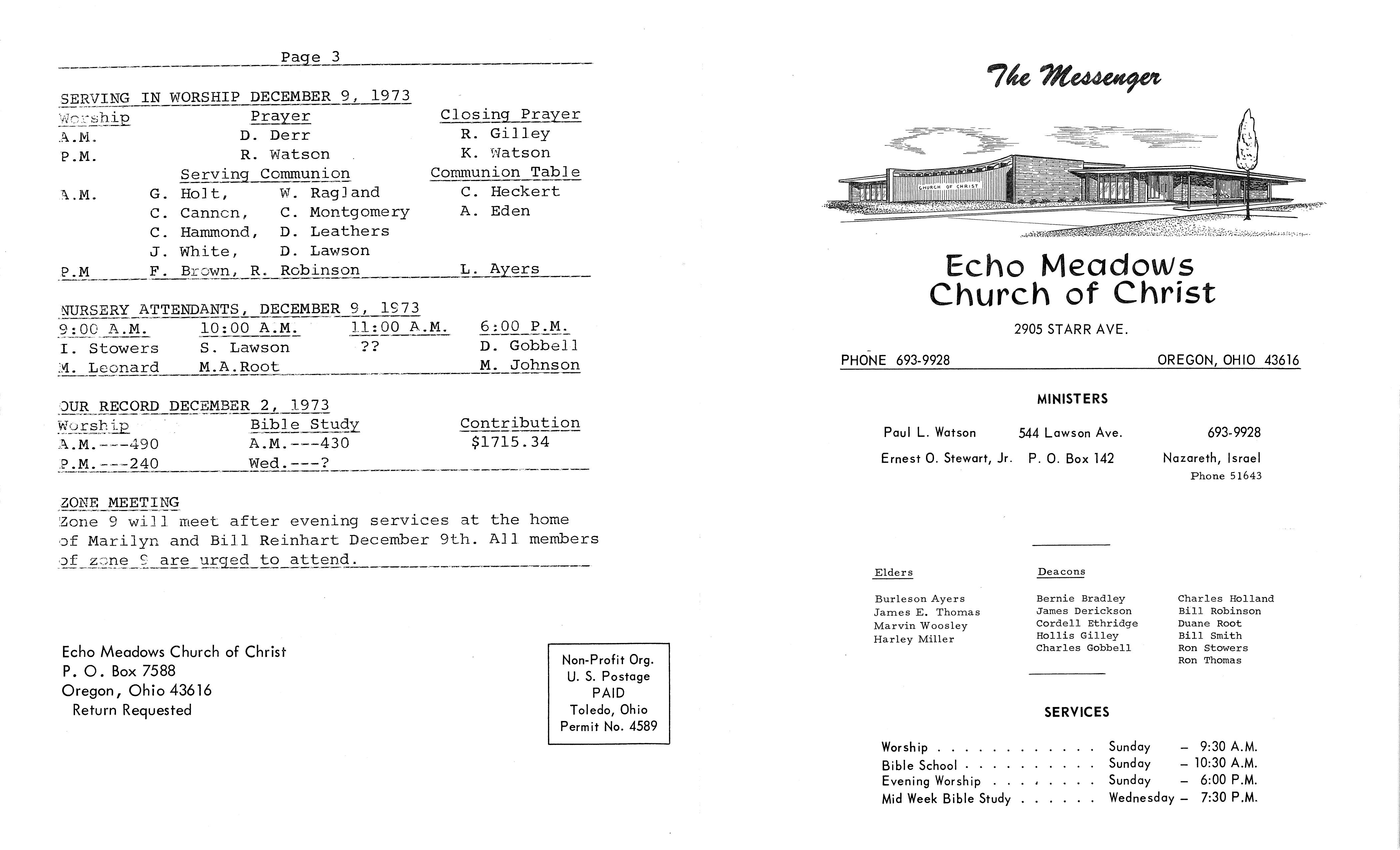Scanned bulletin, page 1 of 1973-12-09.pdf
