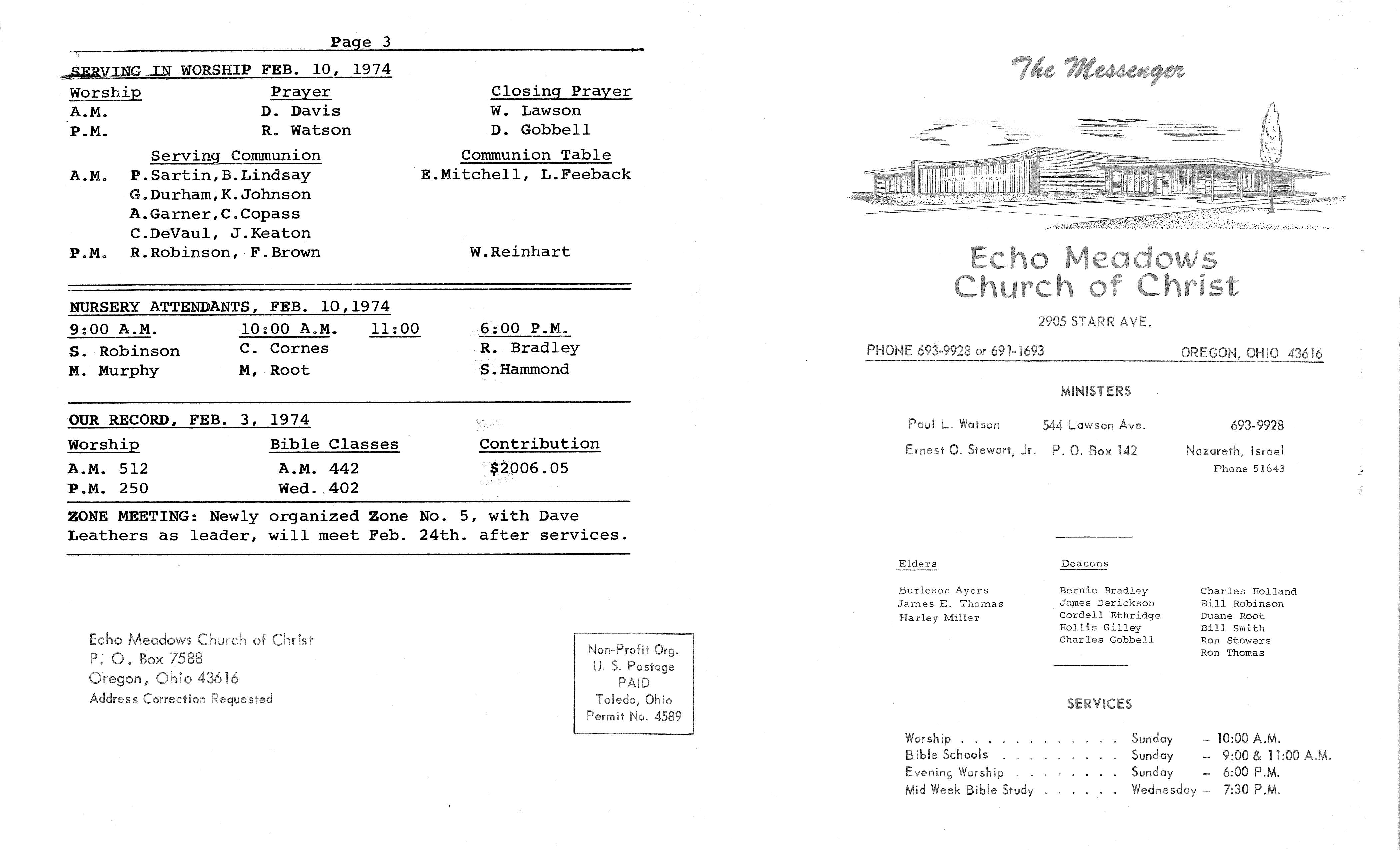 Scanned bulletin, page 1 of 1974-02-10.pdf