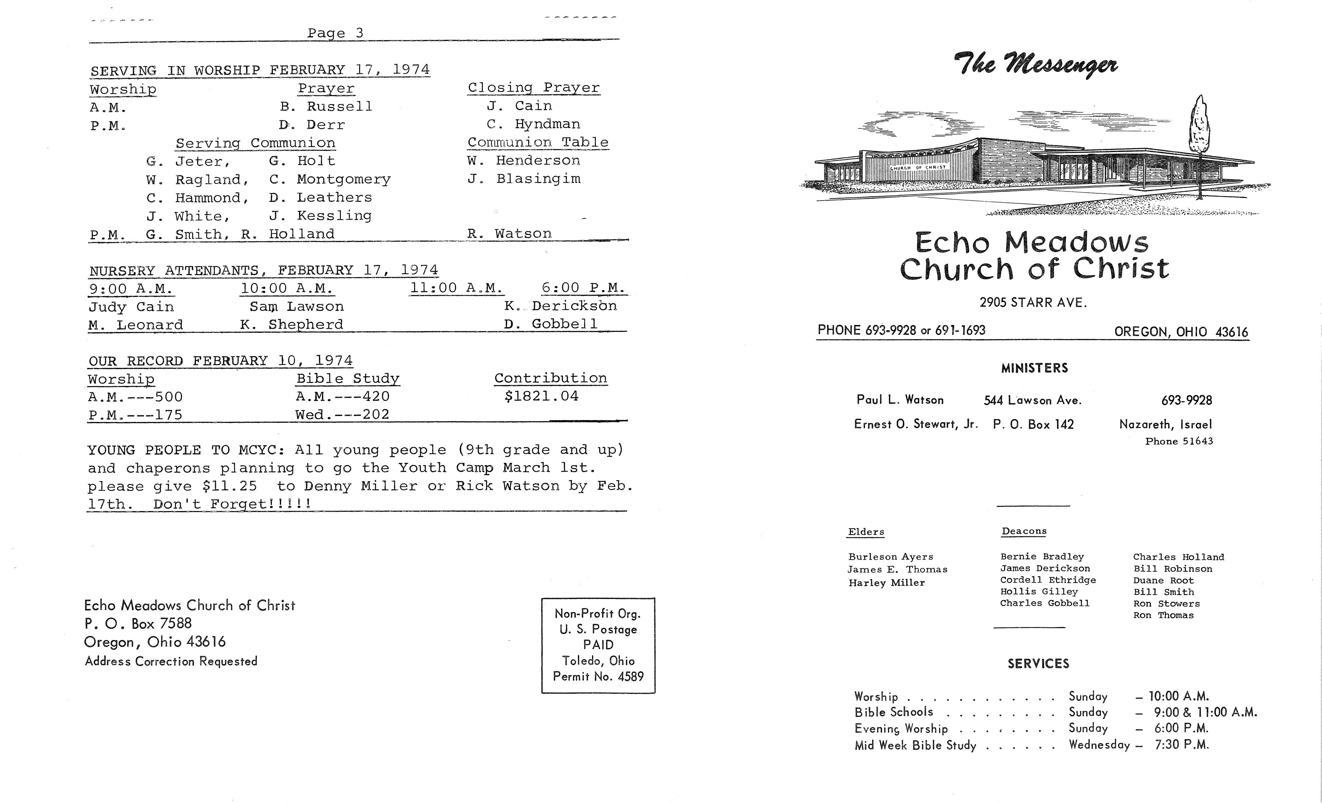 Scanned bulletin, page 1 of 1974-02-17.pdf