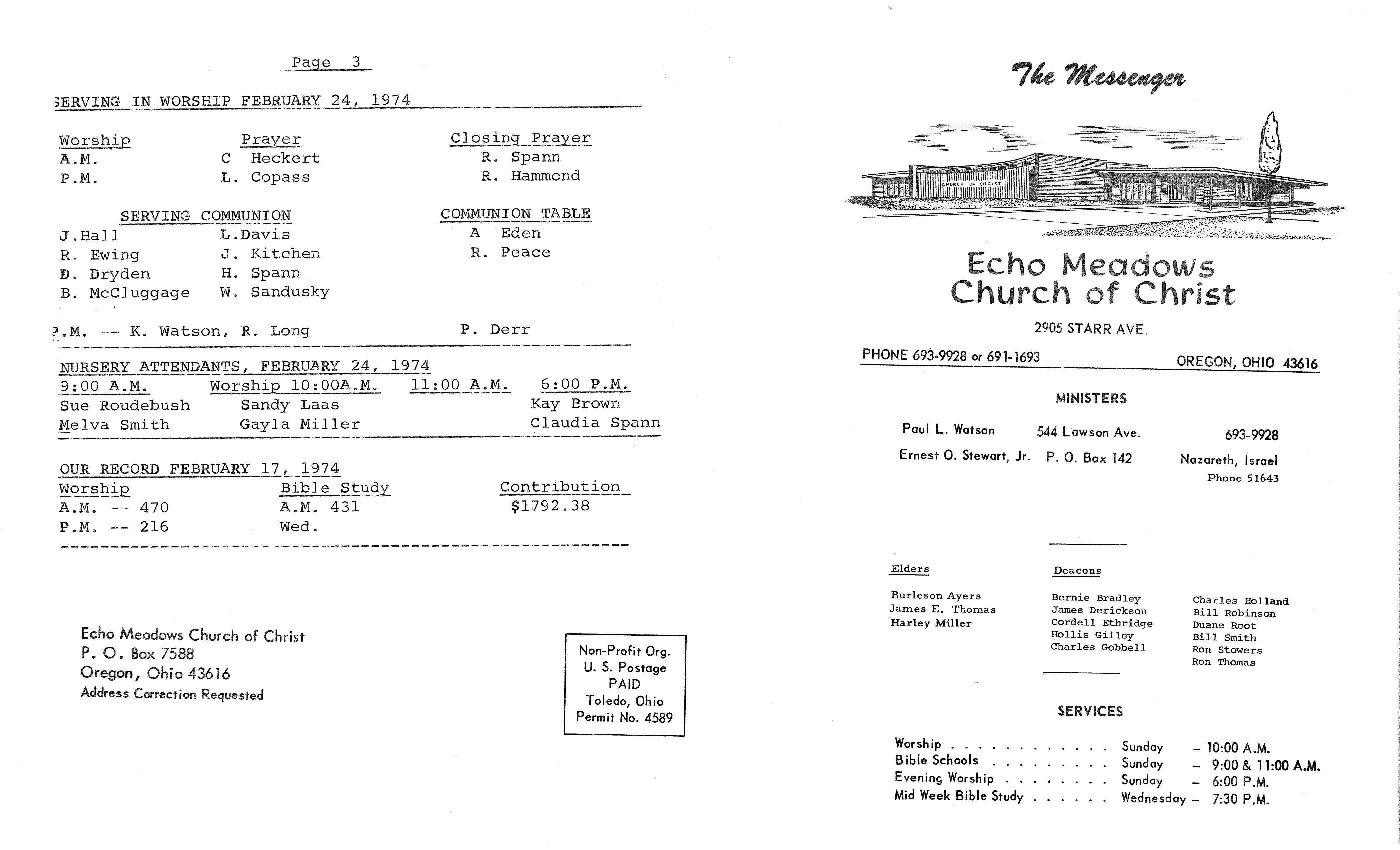 Scanned bulletin, page 1 of 1974-02-24.pdf