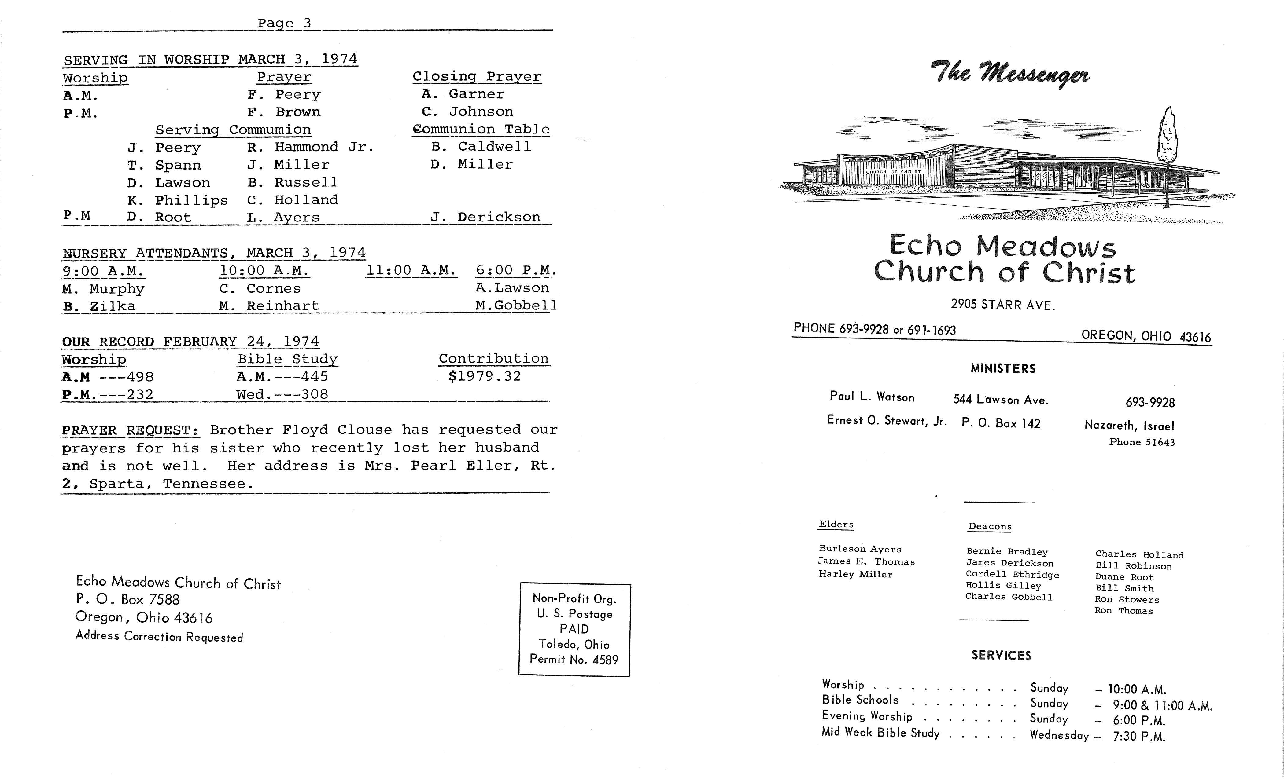 Scanned bulletin, page 1 of 1974-03-03.pdf