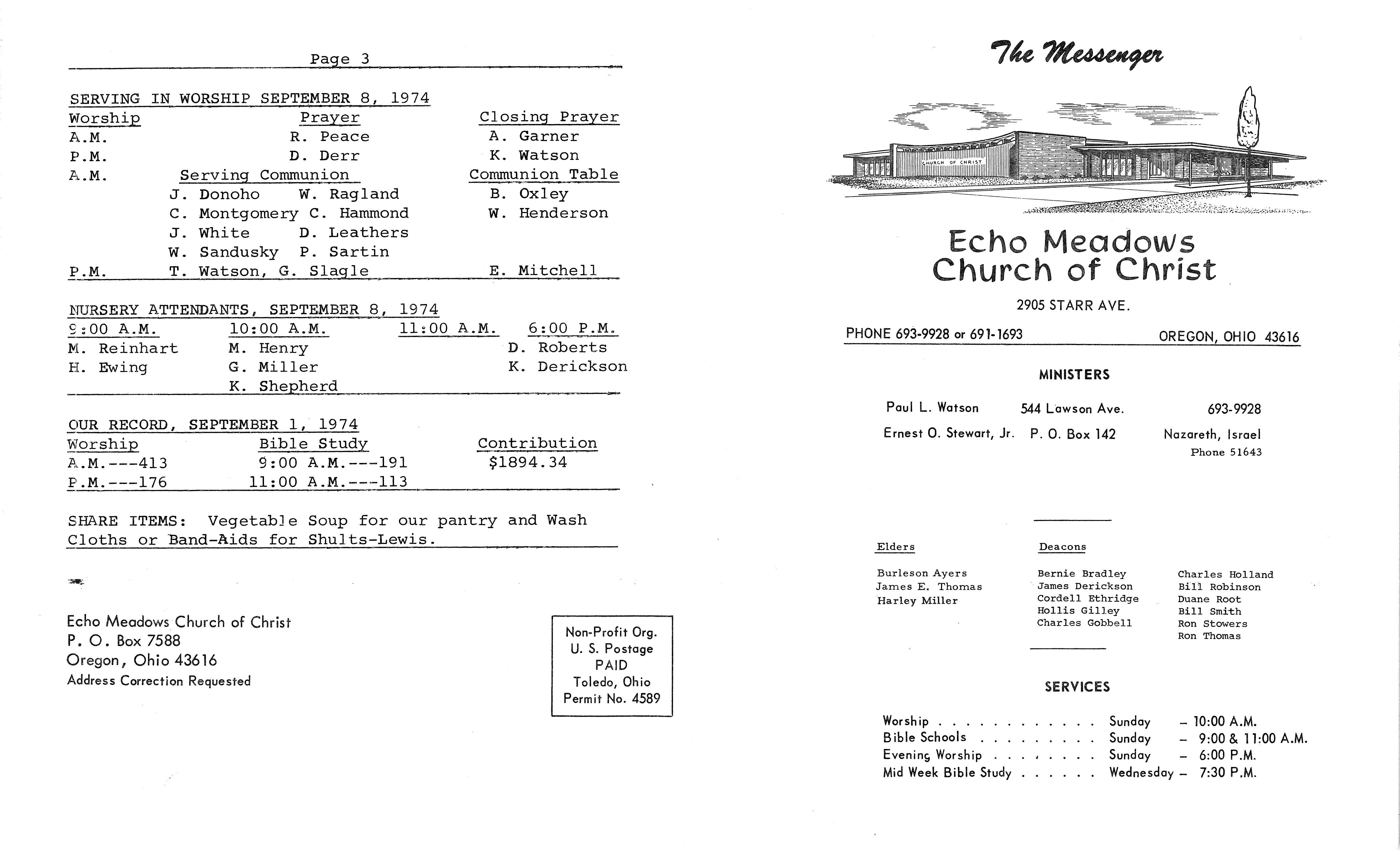 Scanned bulletin, page 1 of 1974-09-08.pdf