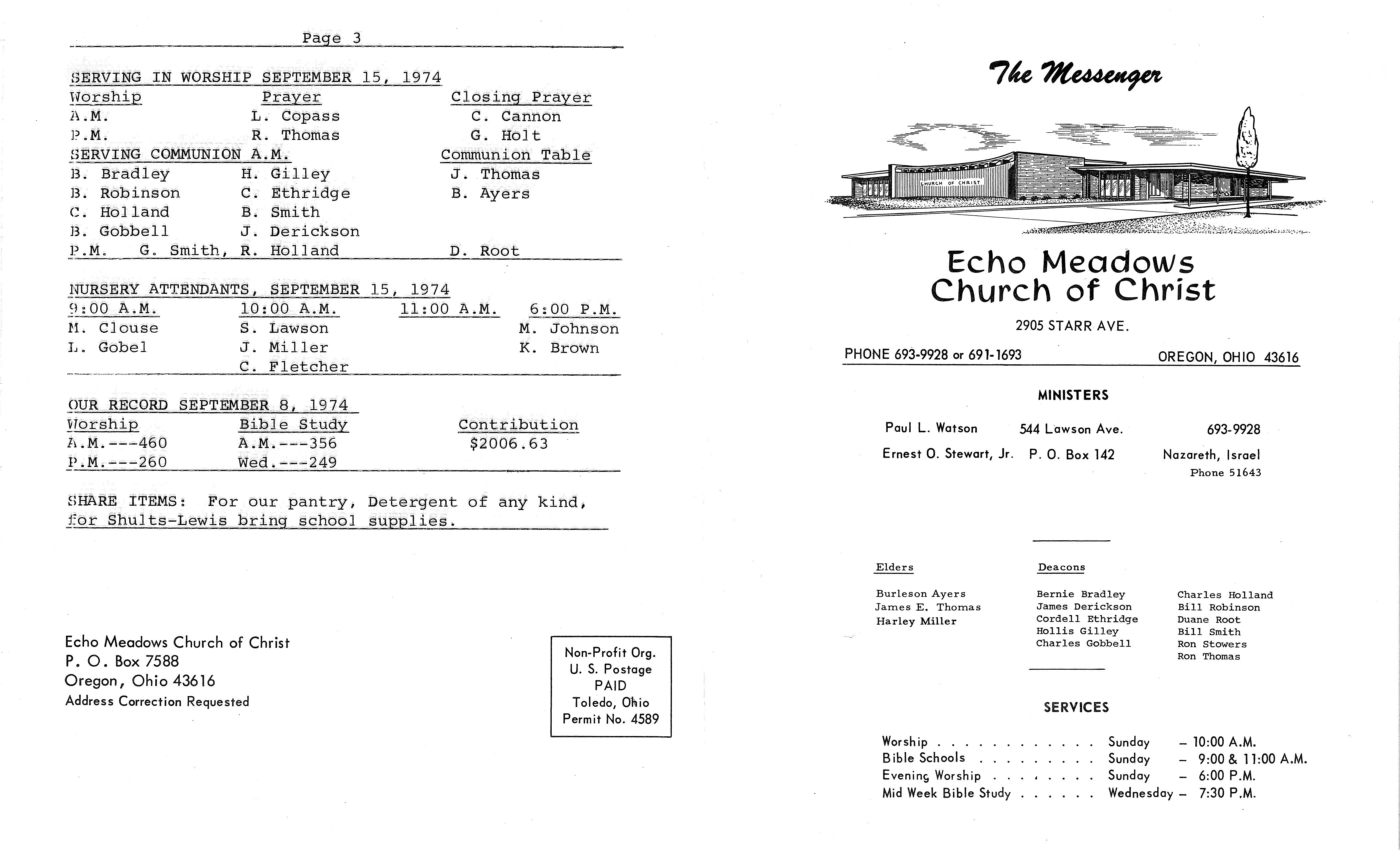 Scanned bulletin, page 1 of 1974-09-15.pdf