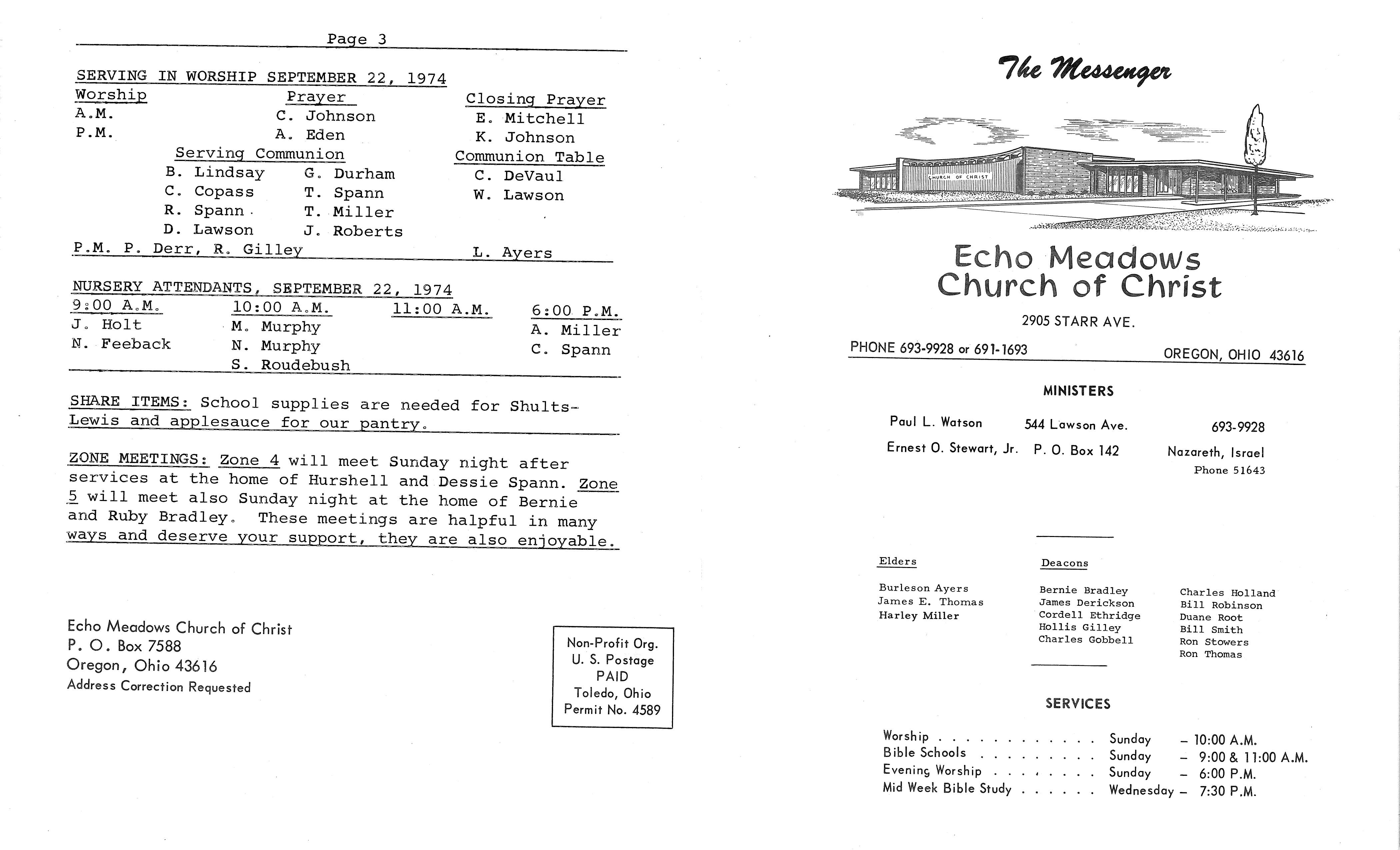 Scanned bulletin, page 1 of 1974-09-22.pdf