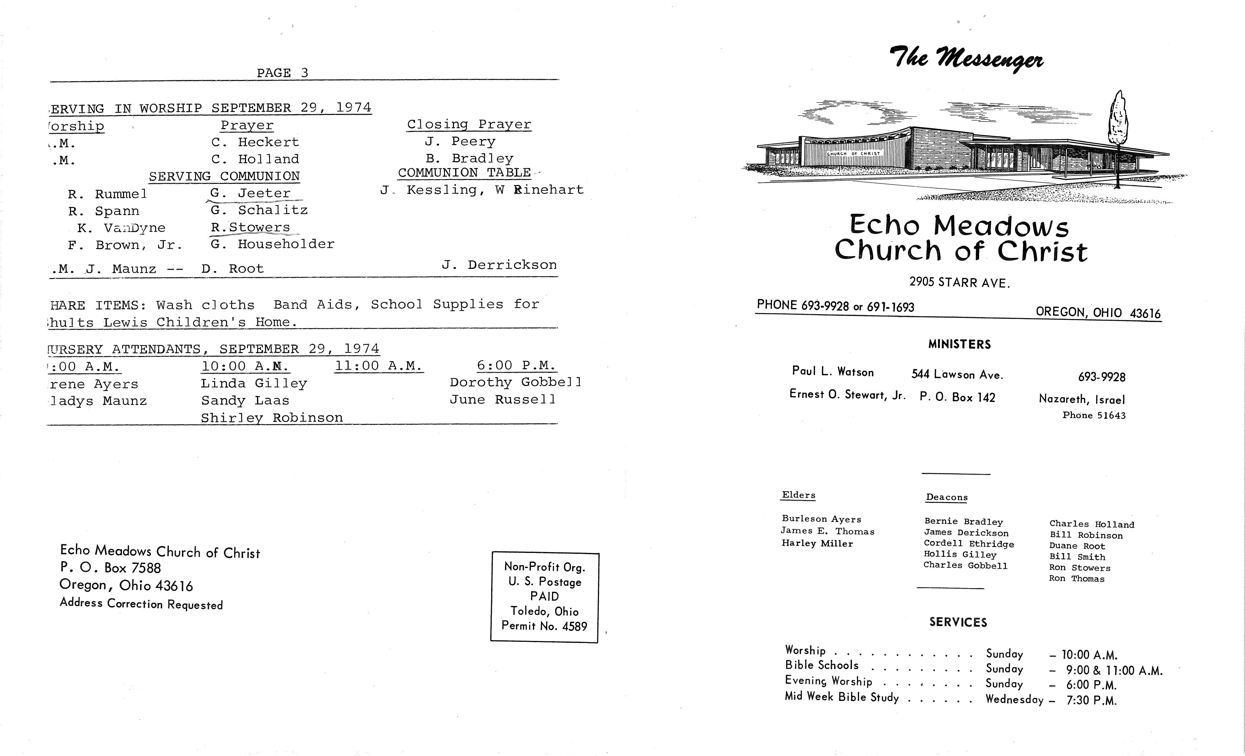Scanned bulletin, page 1 of 1974-09-29.pdf
