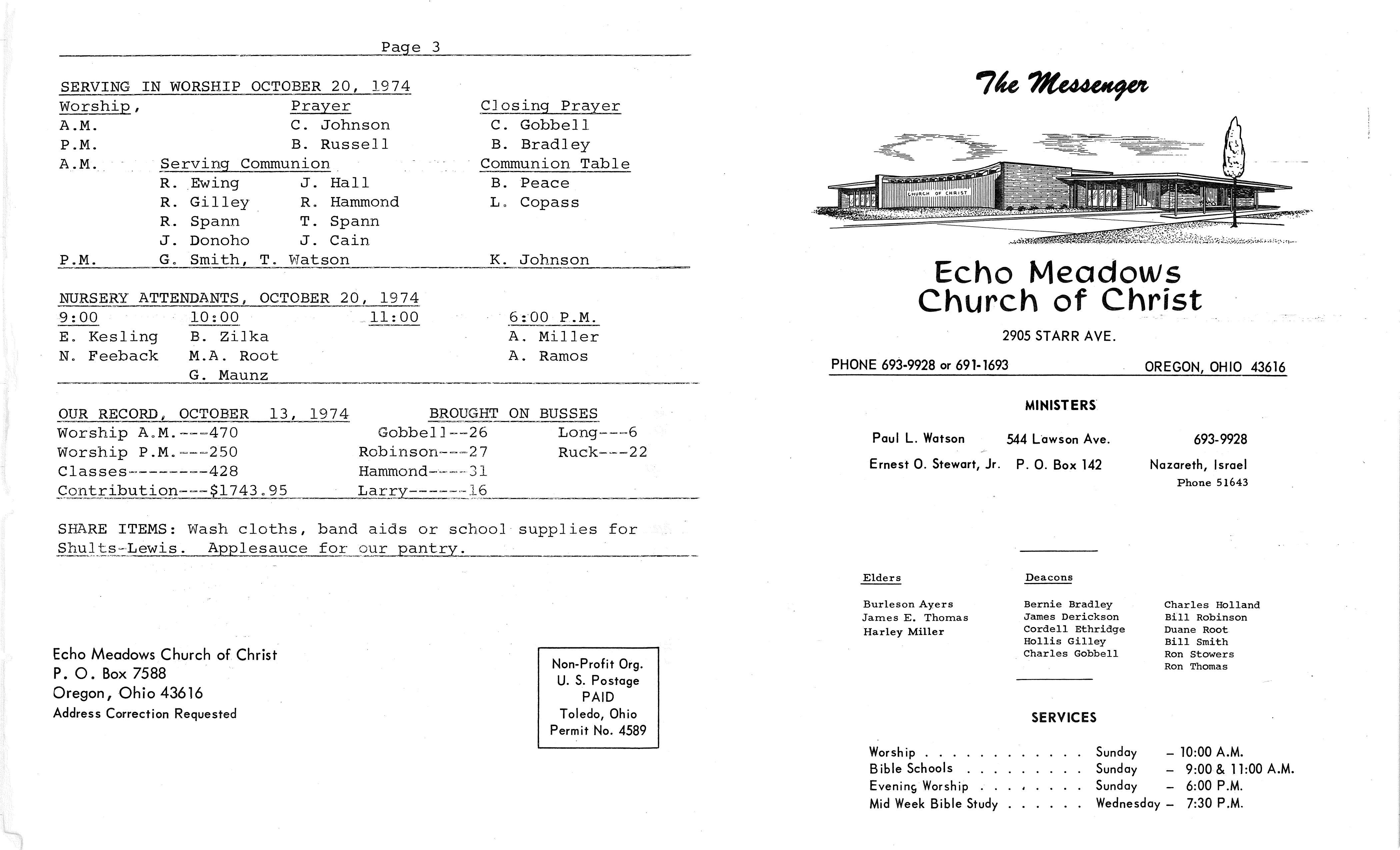 Scanned bulletin, page 1 of 1974-10-20.pdf