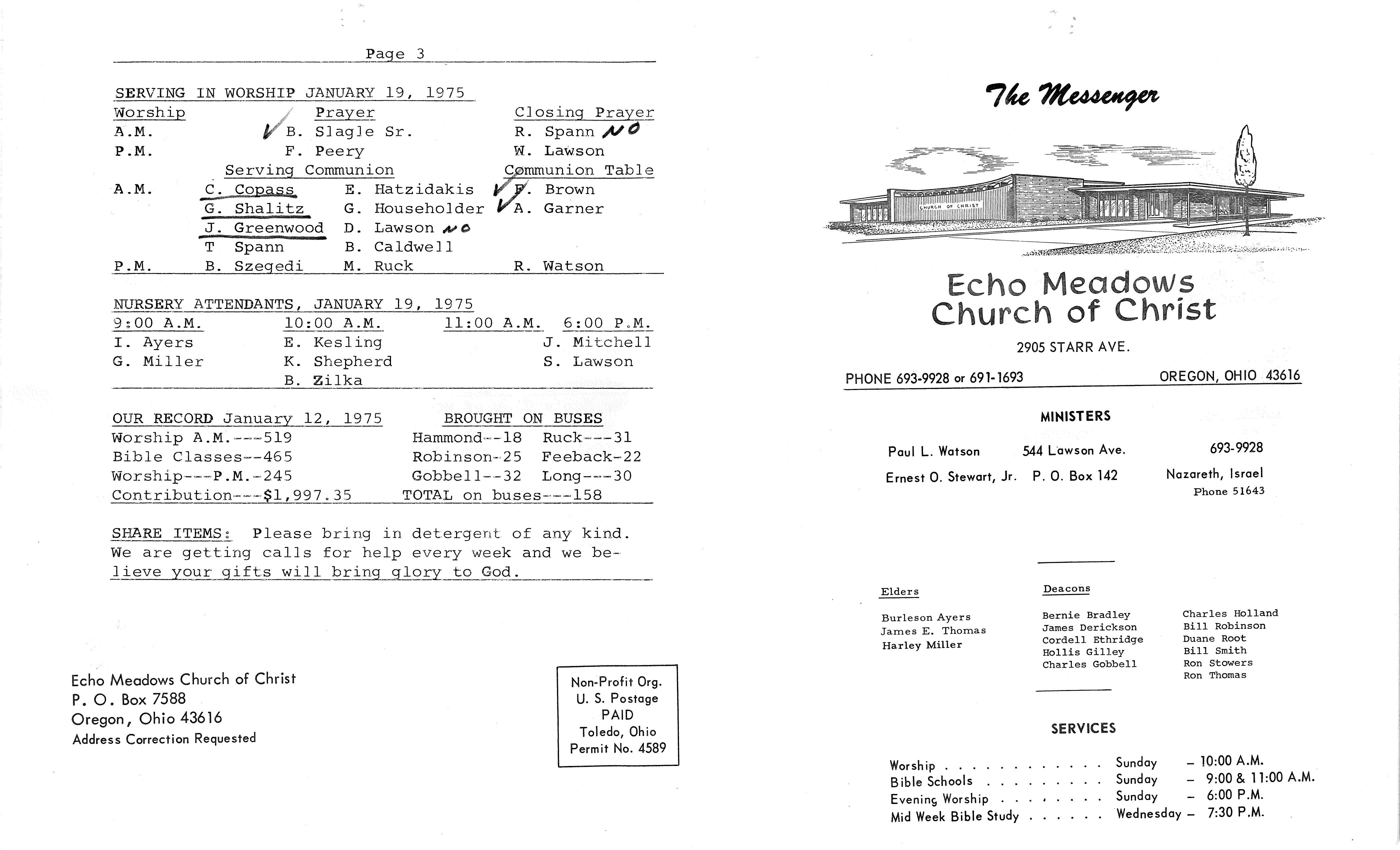 Scanned bulletin, page 1 of 1975-01-19.pdf