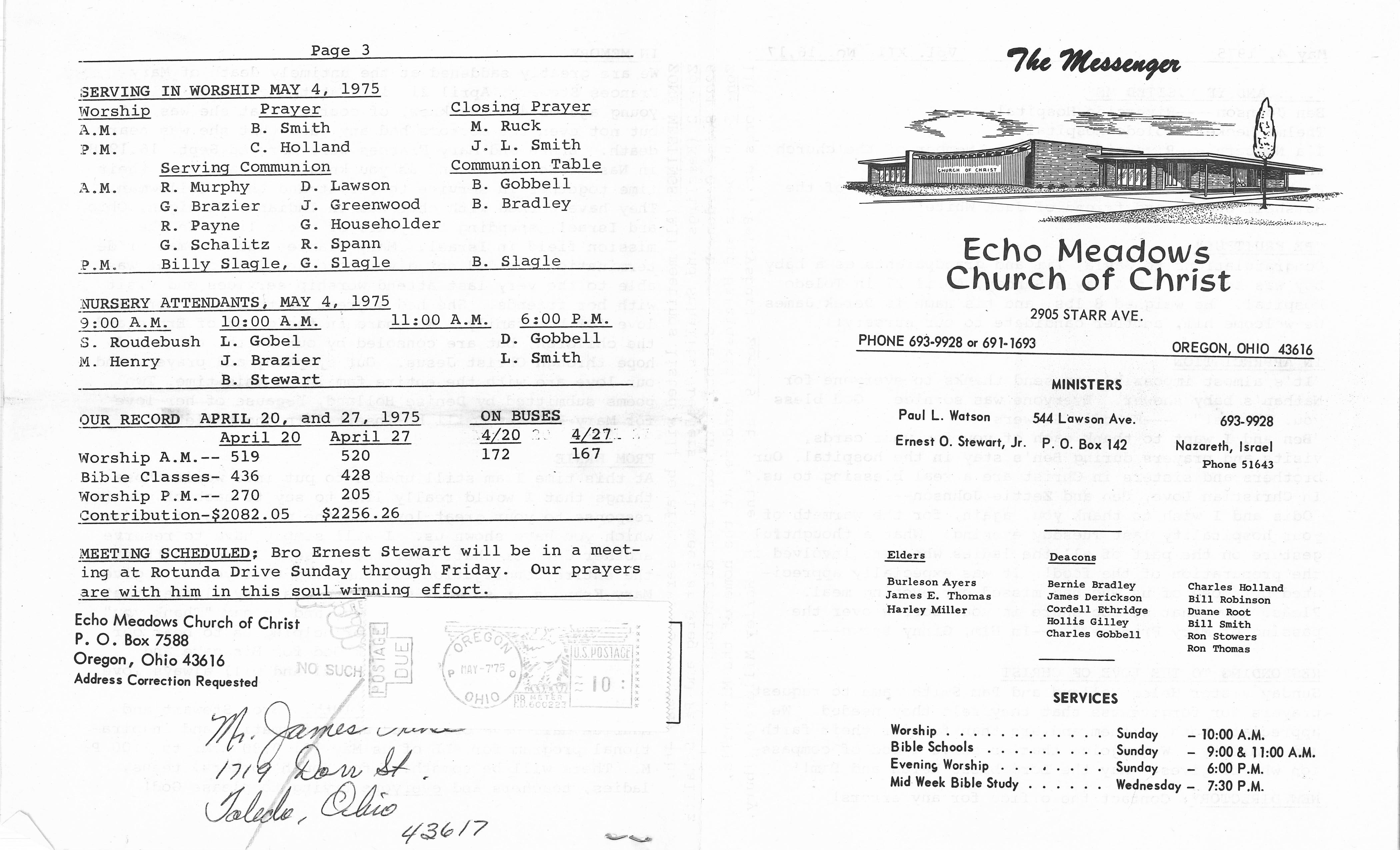 Scanned bulletin, page 1 of 1975-05-04.pdf