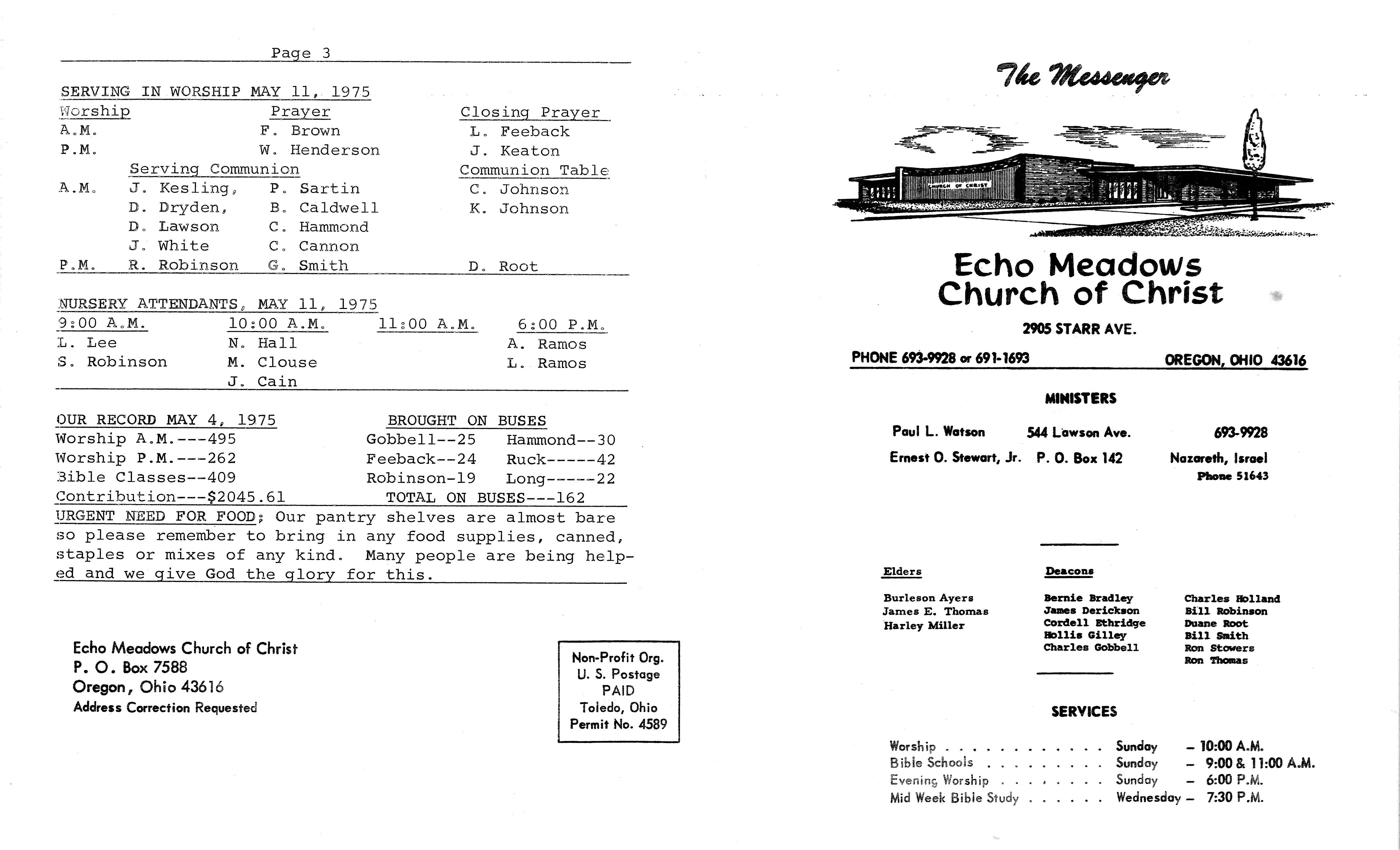Scanned bulletin, page 1 of 1975-05-11.pdf