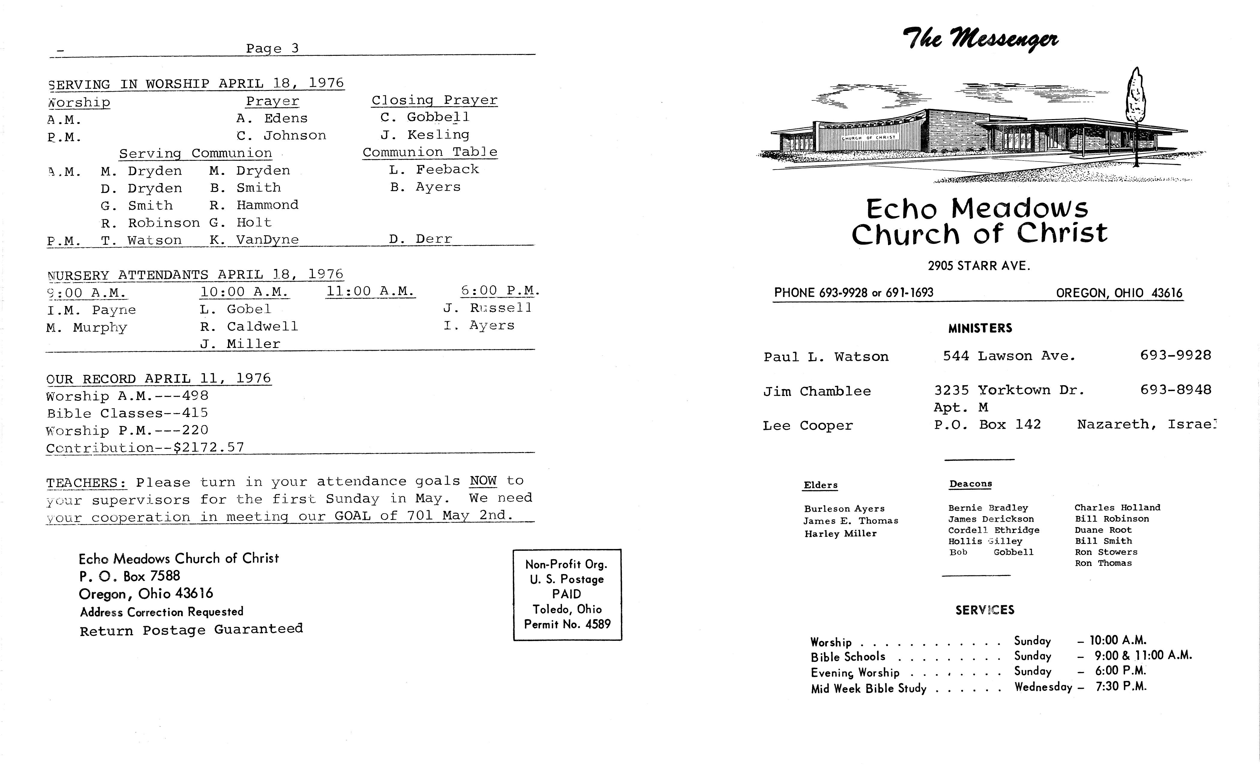 Scanned bulletin, page 1 of 1976-04-18.pdf
