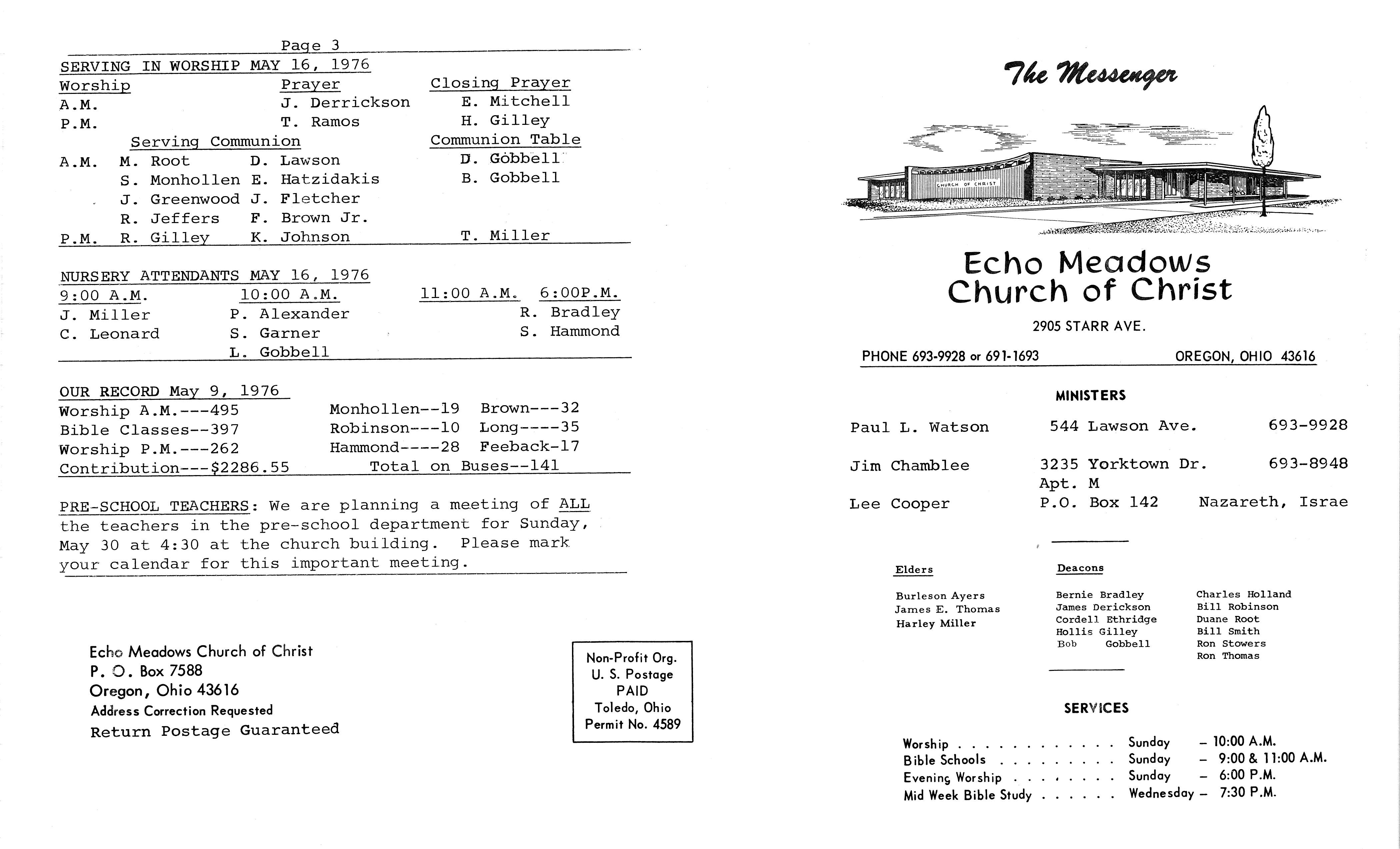 Scanned bulletin, page 1 of 1976-05-16.pdf