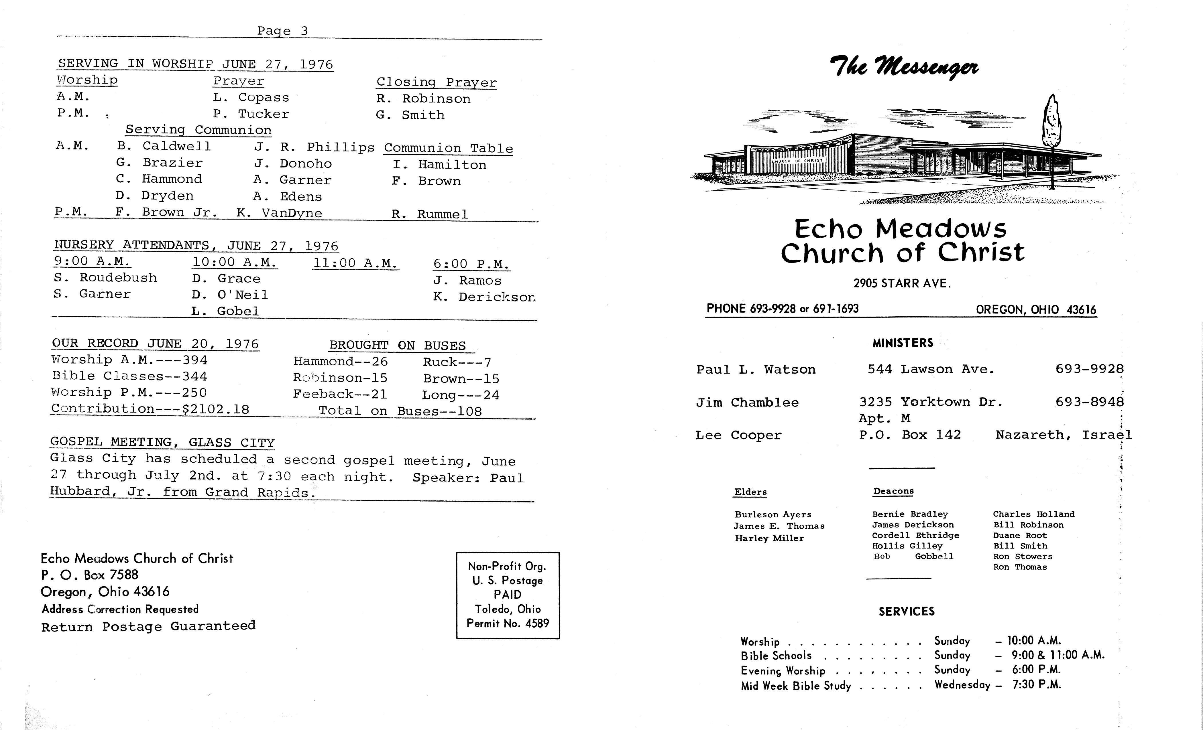 Scanned bulletin, page 1 of 1976-06-27.pdf