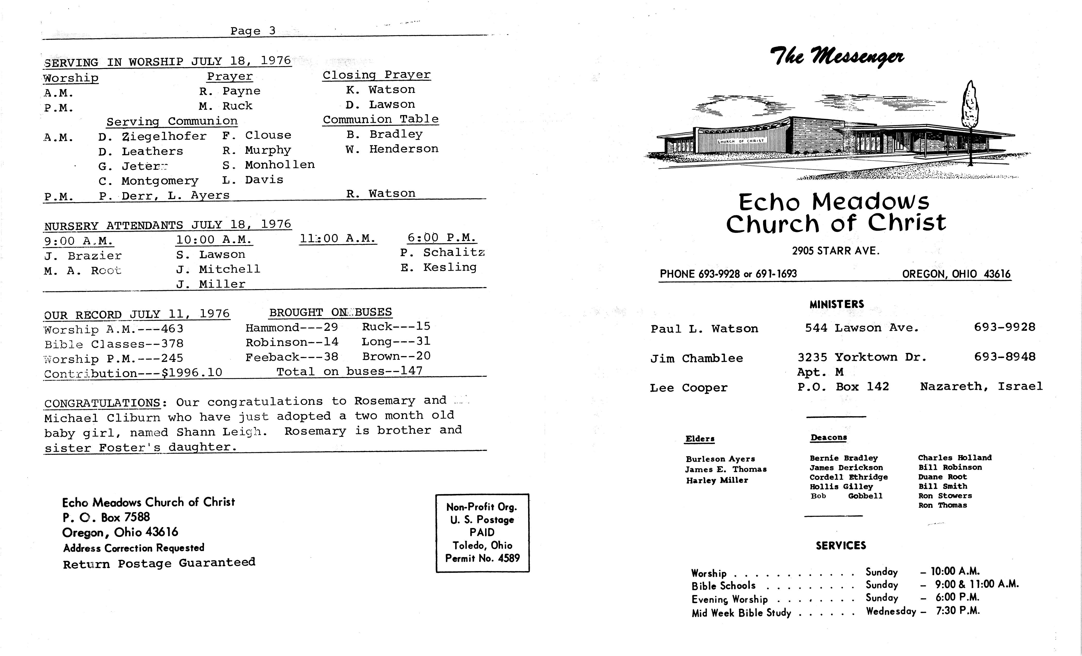 Scanned bulletin, page 1 of 1976-07-18.pdf