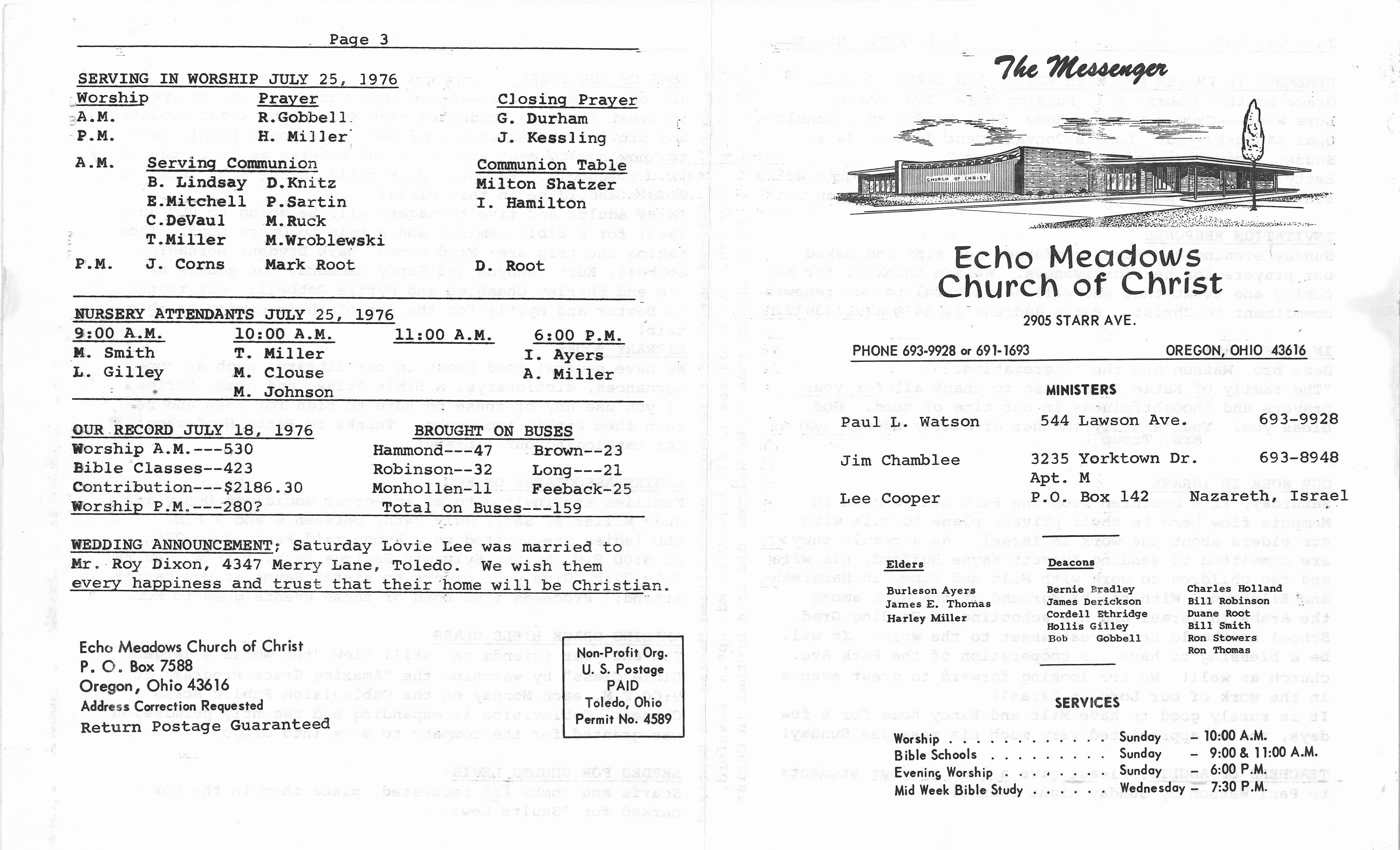 Scanned bulletin, page 1 of 1976-07-25.pdf
