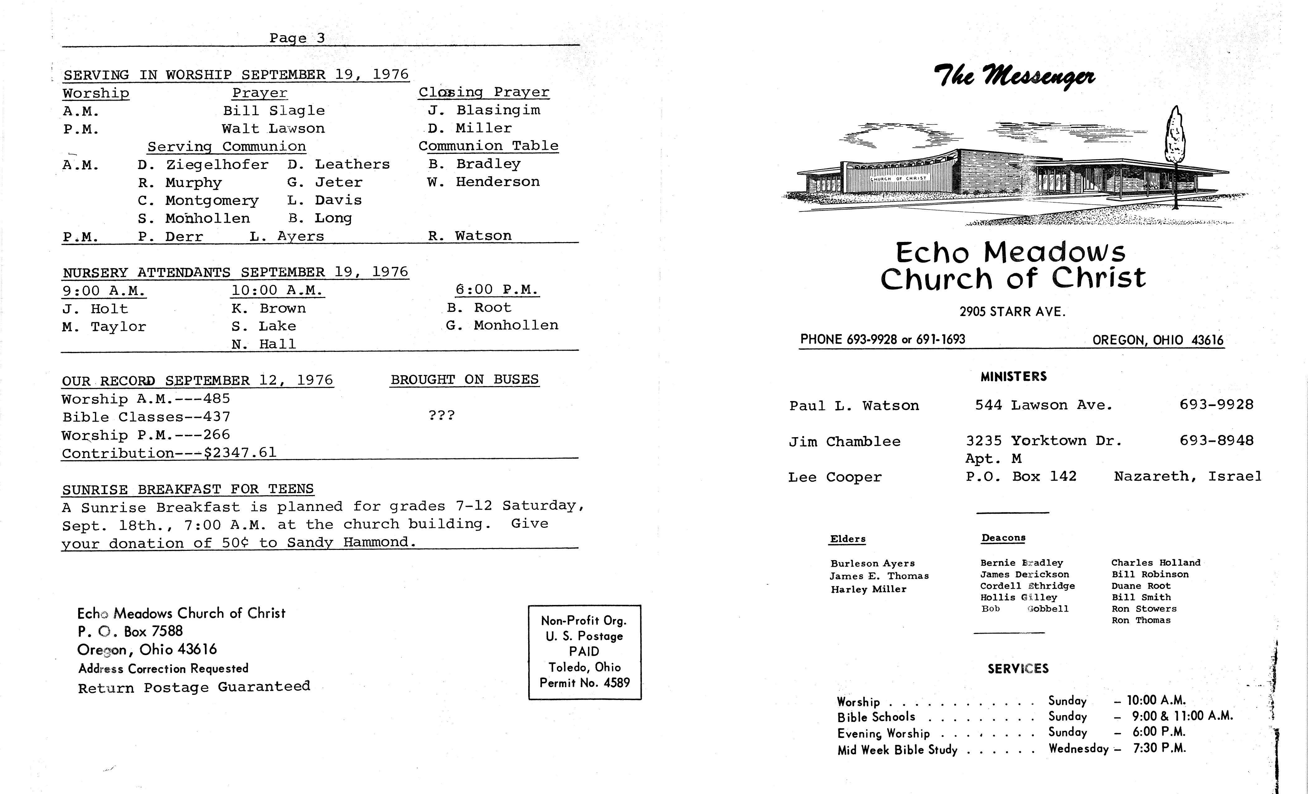 Scanned bulletin, page 1 of 1976-09-19.pdf