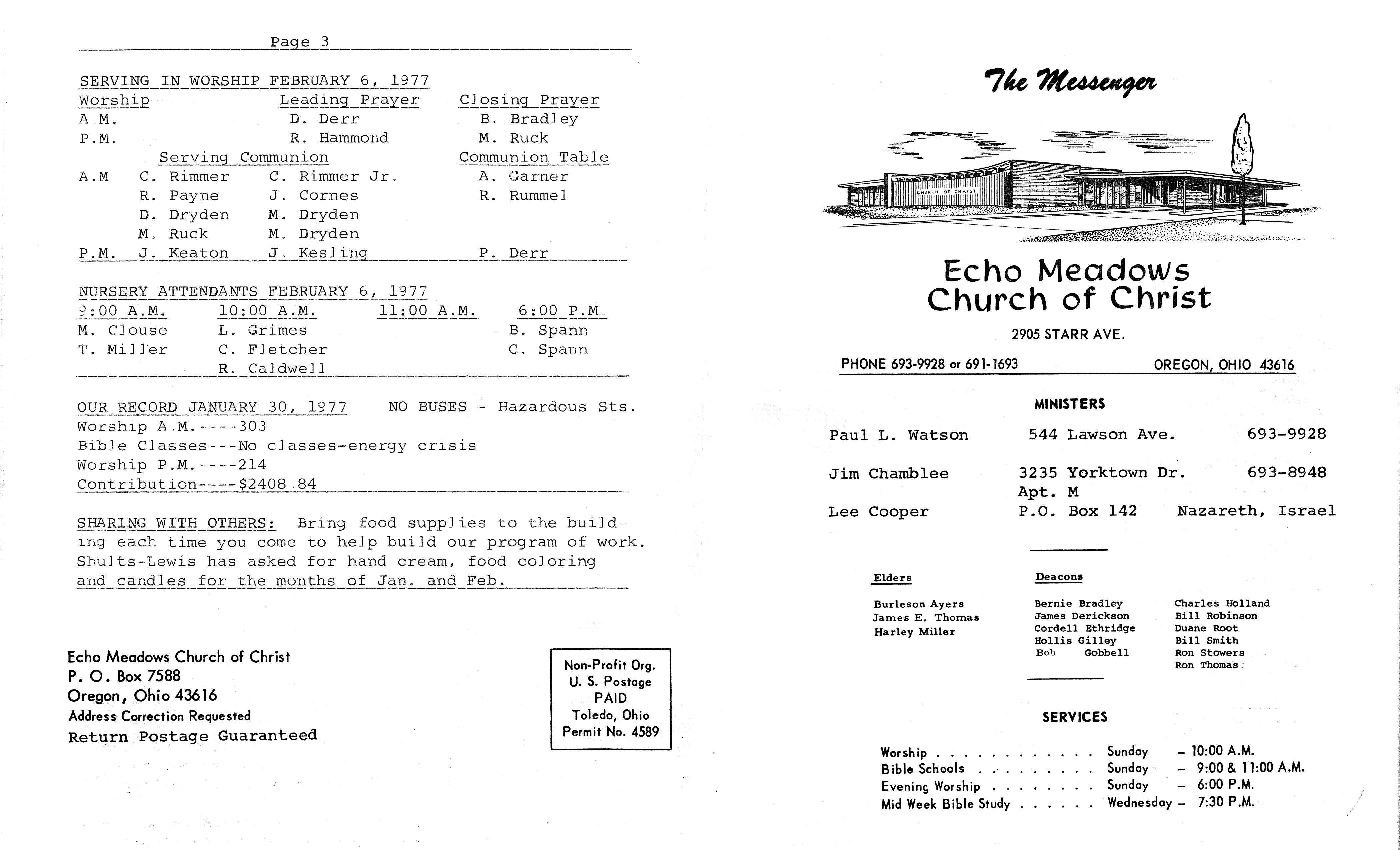 Scanned bulletin, page 1 of 1977-02-06.pdf