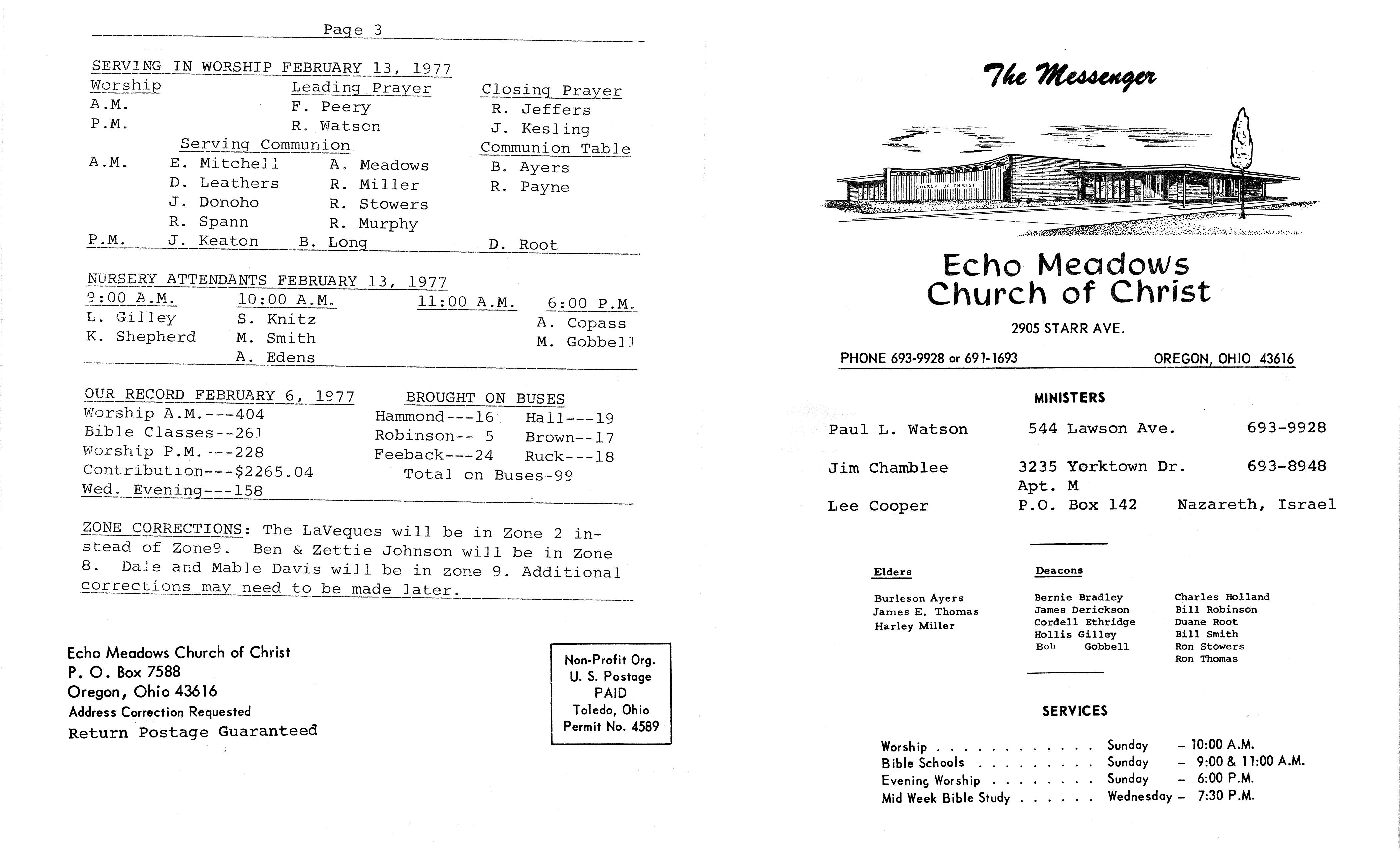 Scanned bulletin, page 1 of 1977-02-13.pdf