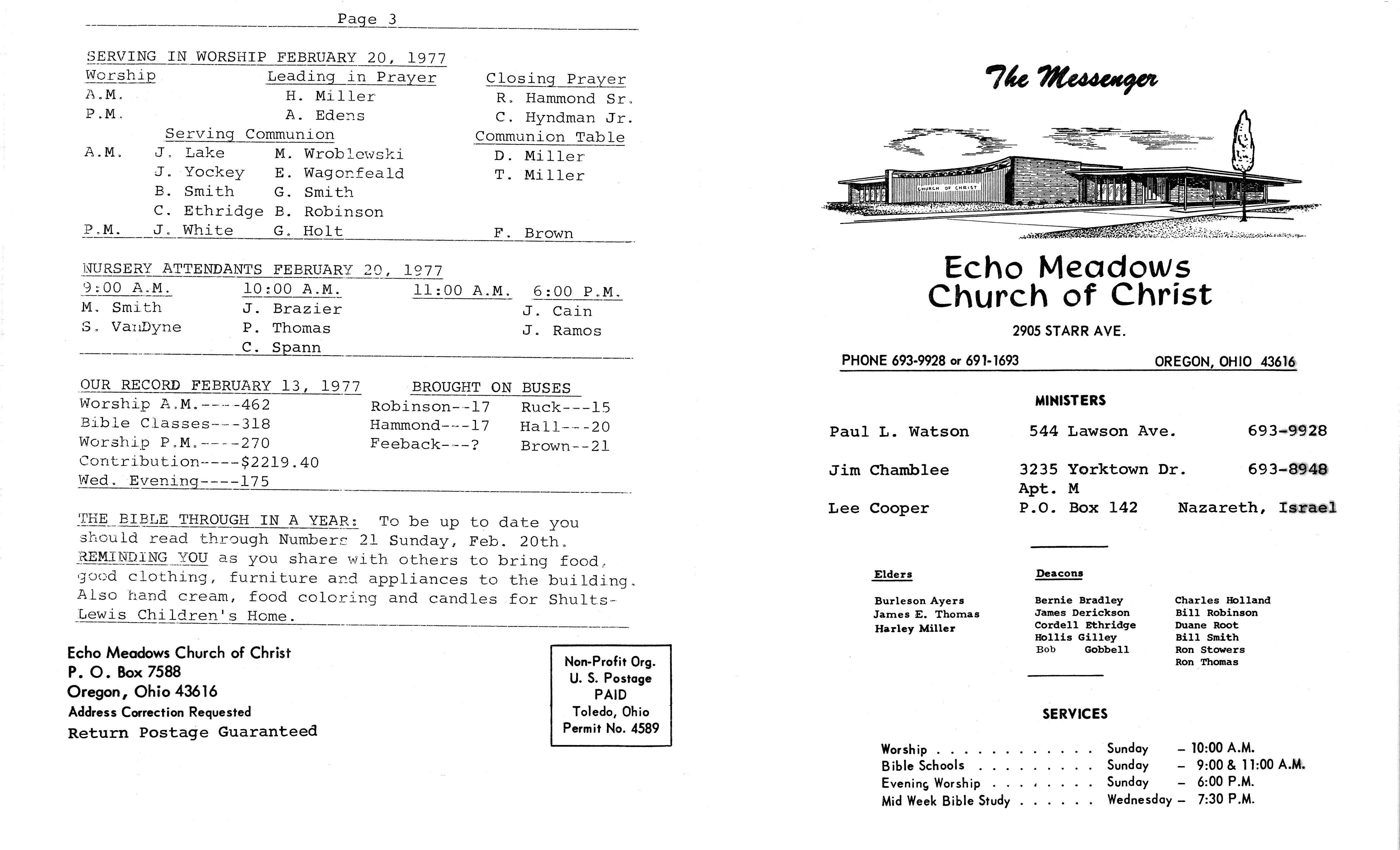 Scanned bulletin, page 1 of 1977-02-20.pdf
