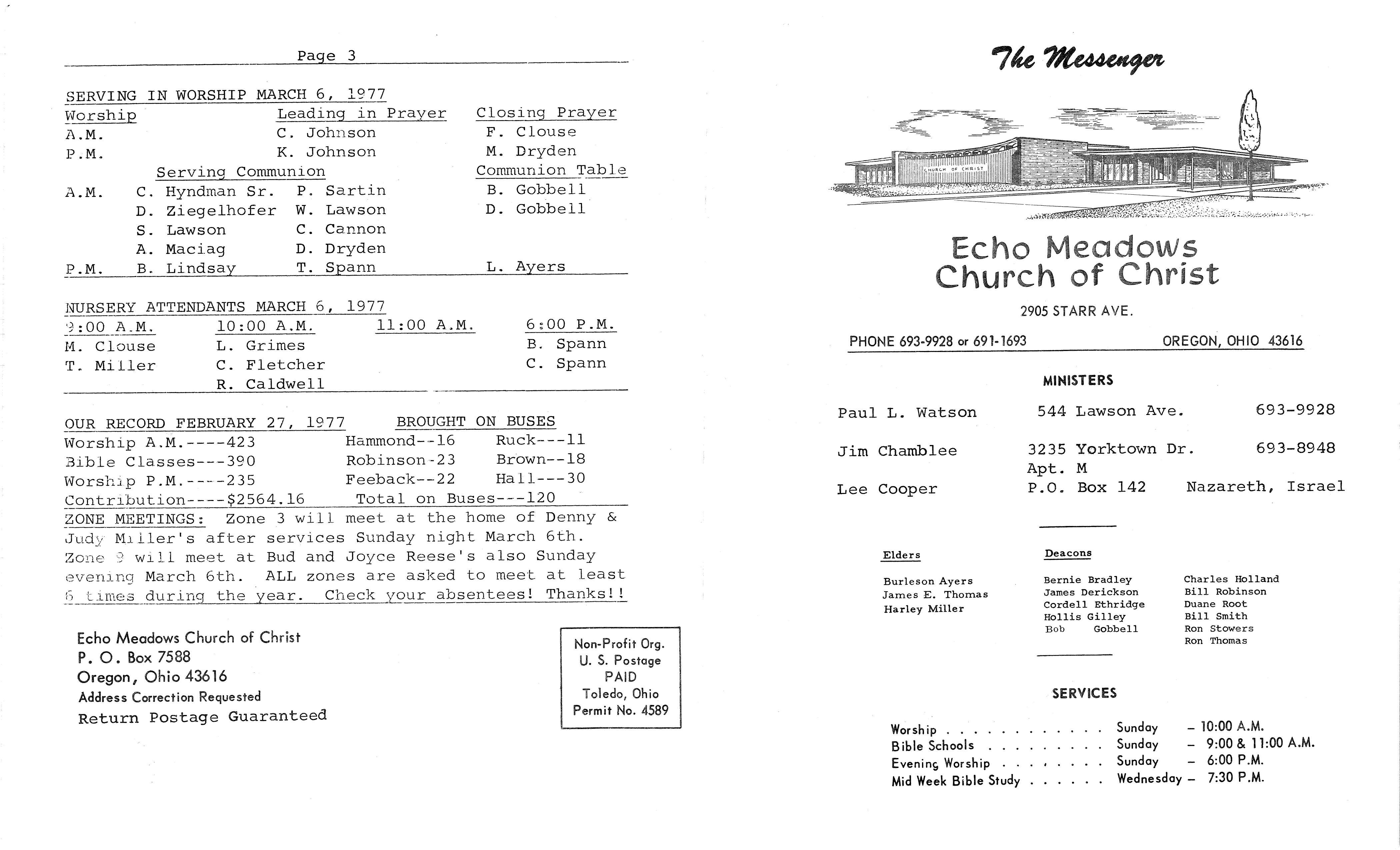 Scanned bulletin, page 1 of 1977-03-06.pdf