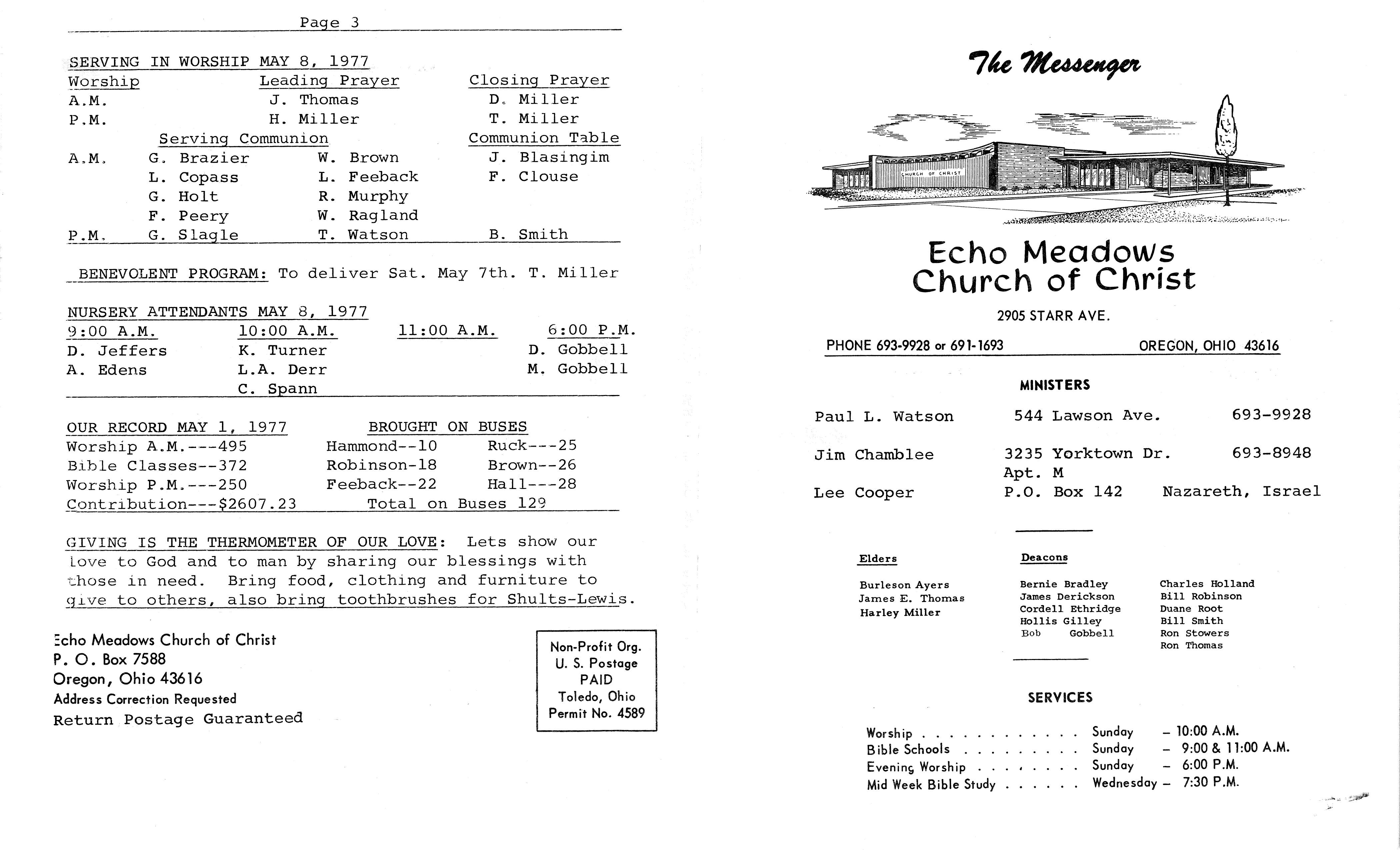 Scanned bulletin, page 1 of 1977-05-08.pdf