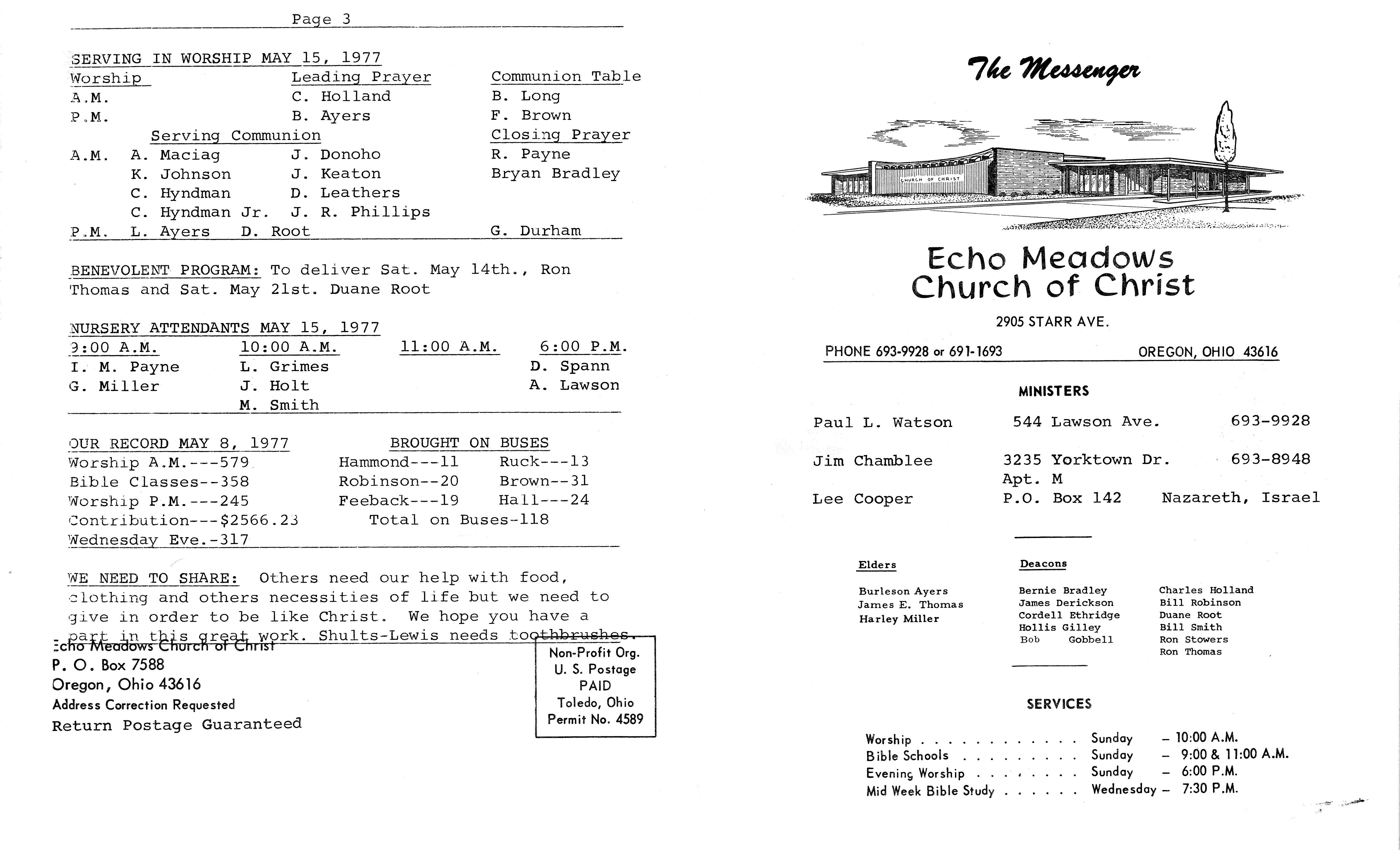 Scanned bulletin, page 1 of 1977-05-15.pdf