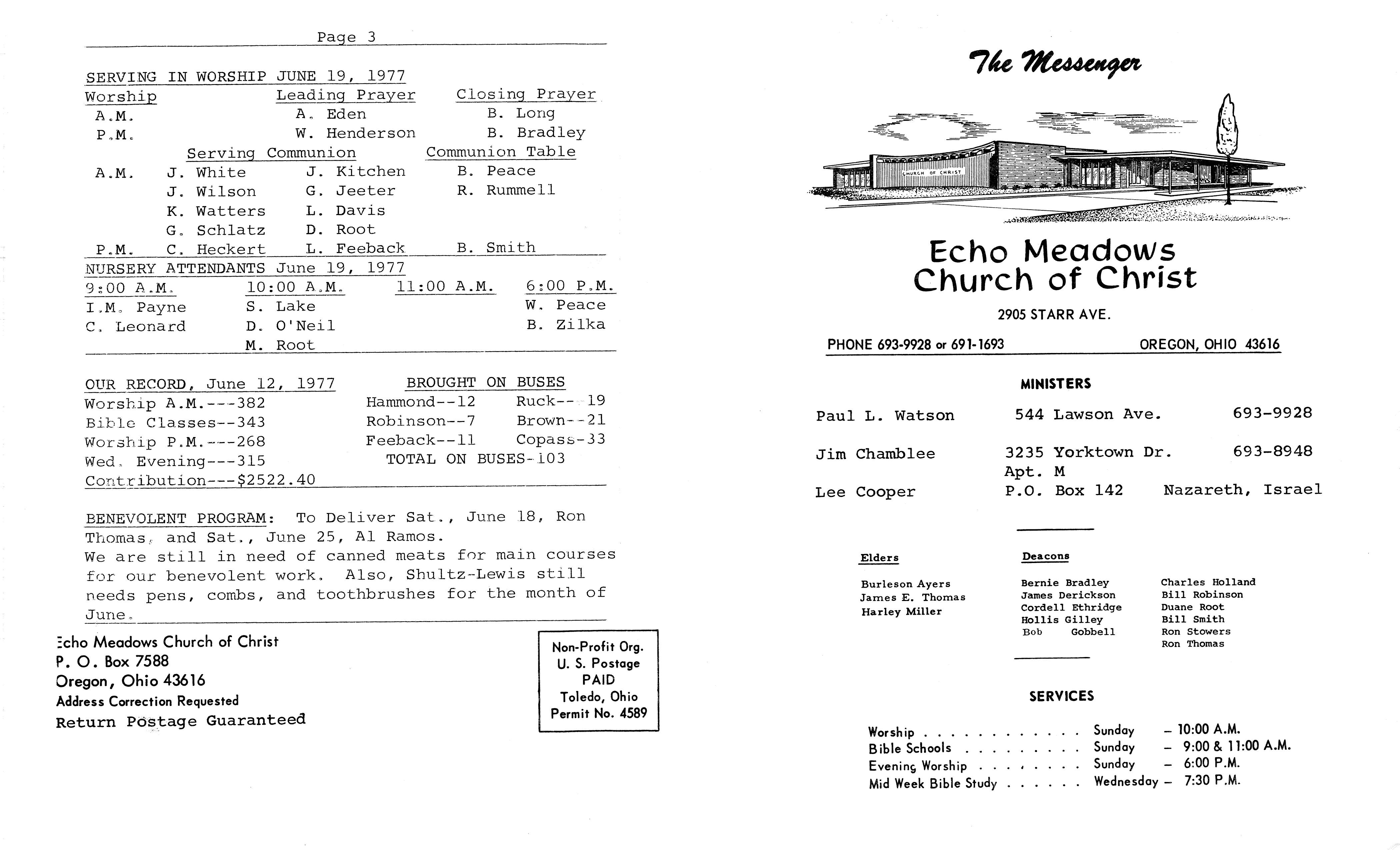 Scanned bulletin, page 1 of 1977-06-19.pdf