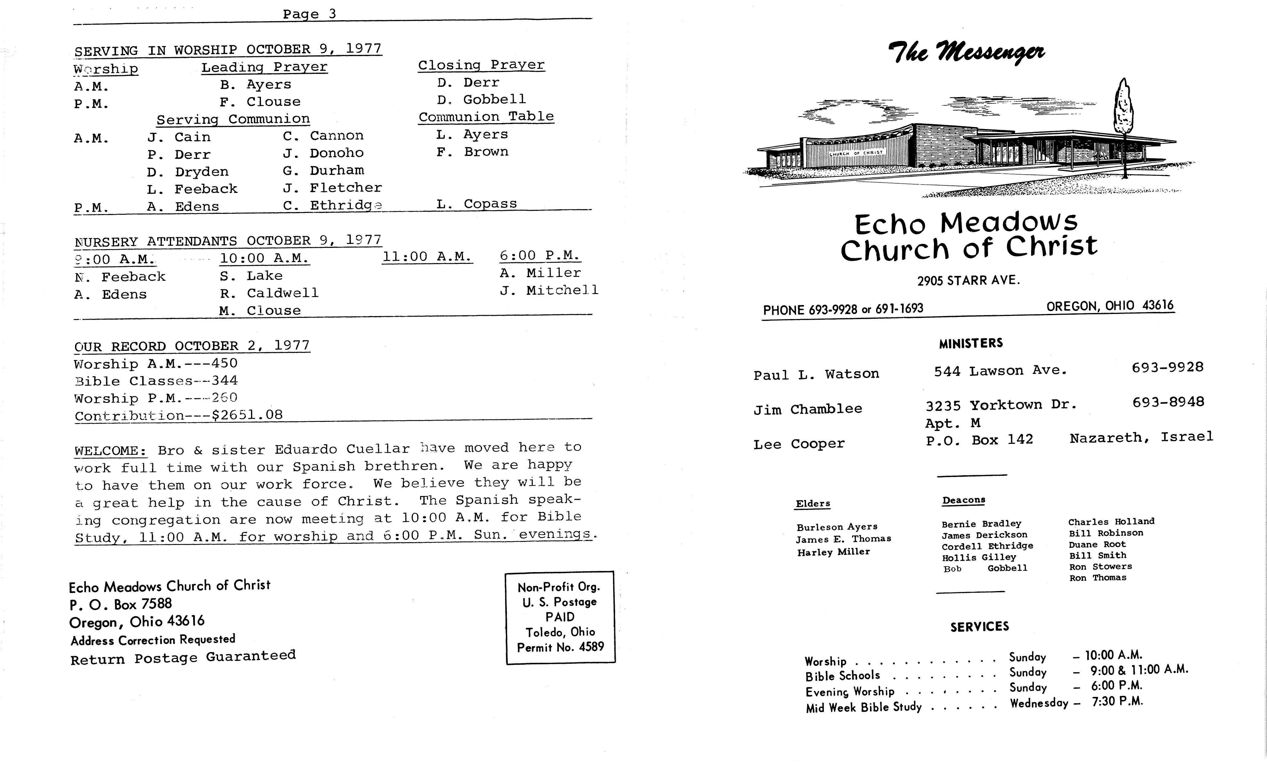 Scanned bulletin, page 1 of 1977-10-09.pdf