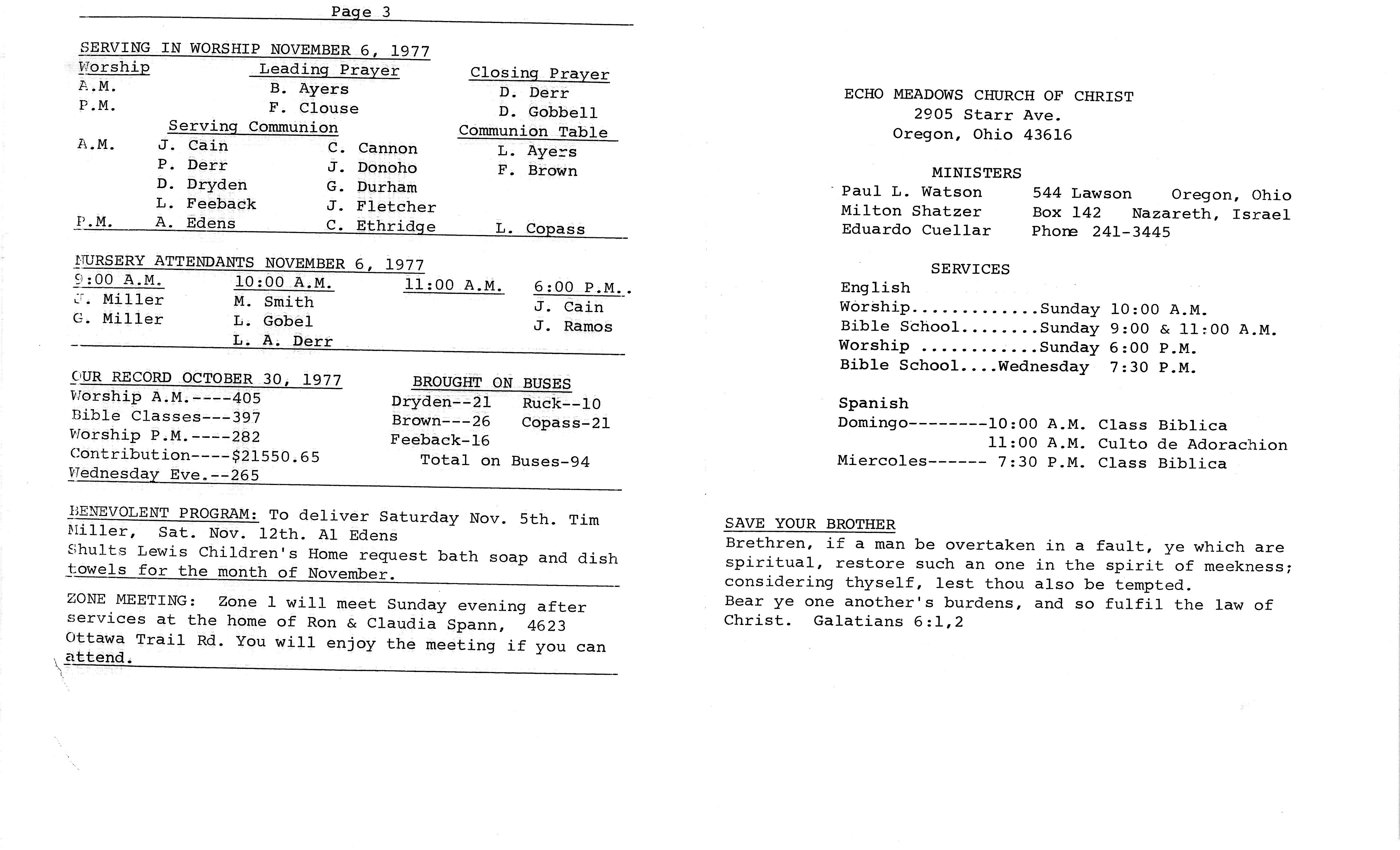 Scanned bulletin, page 1 of 1977-11-06.pdf